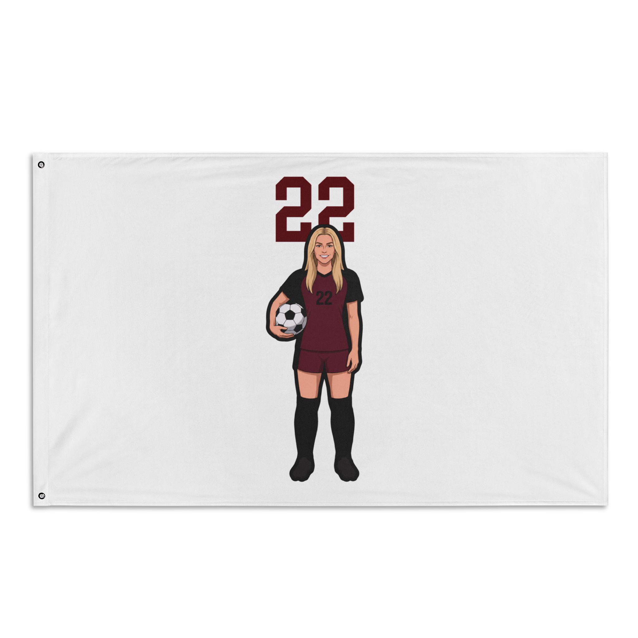 Flag (35 × 56 in) — character_number_top in Classic