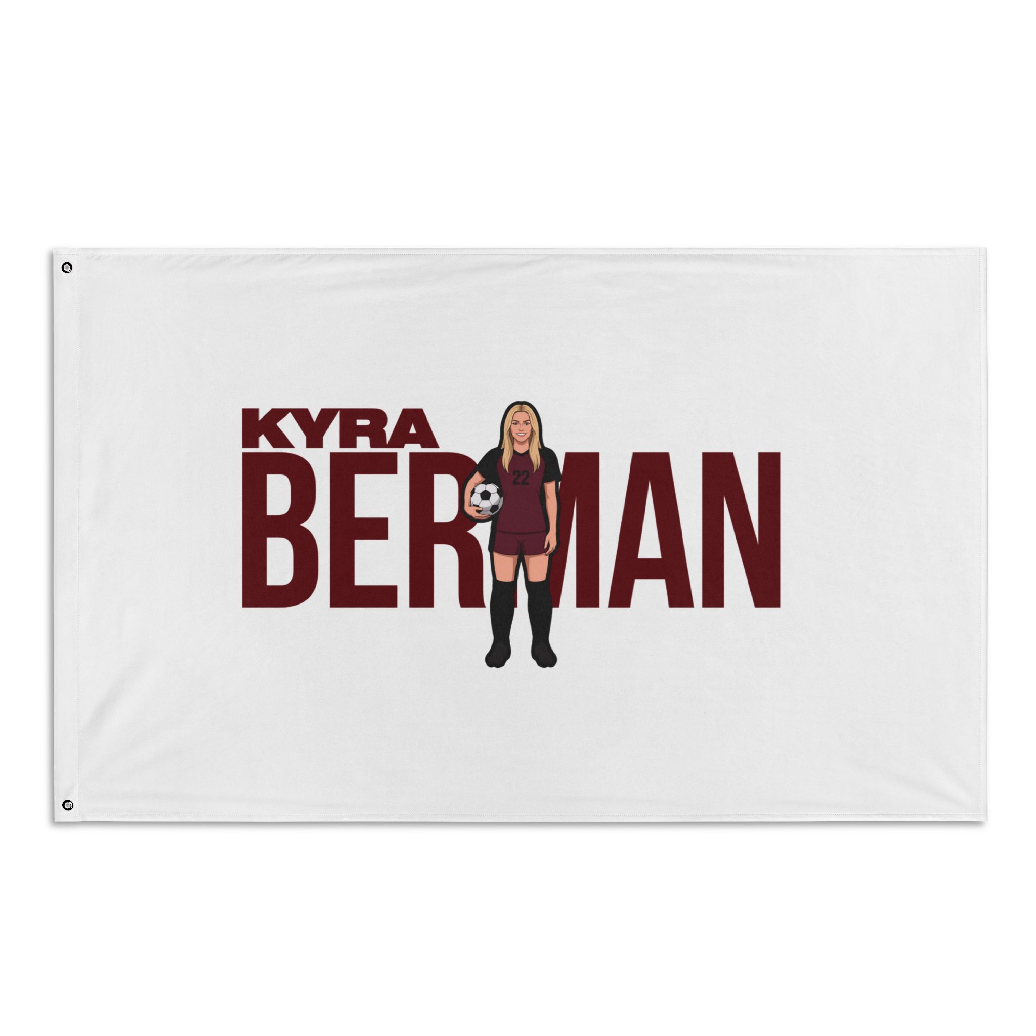 Flag (35 × 56 in) — character_player_name in Classic