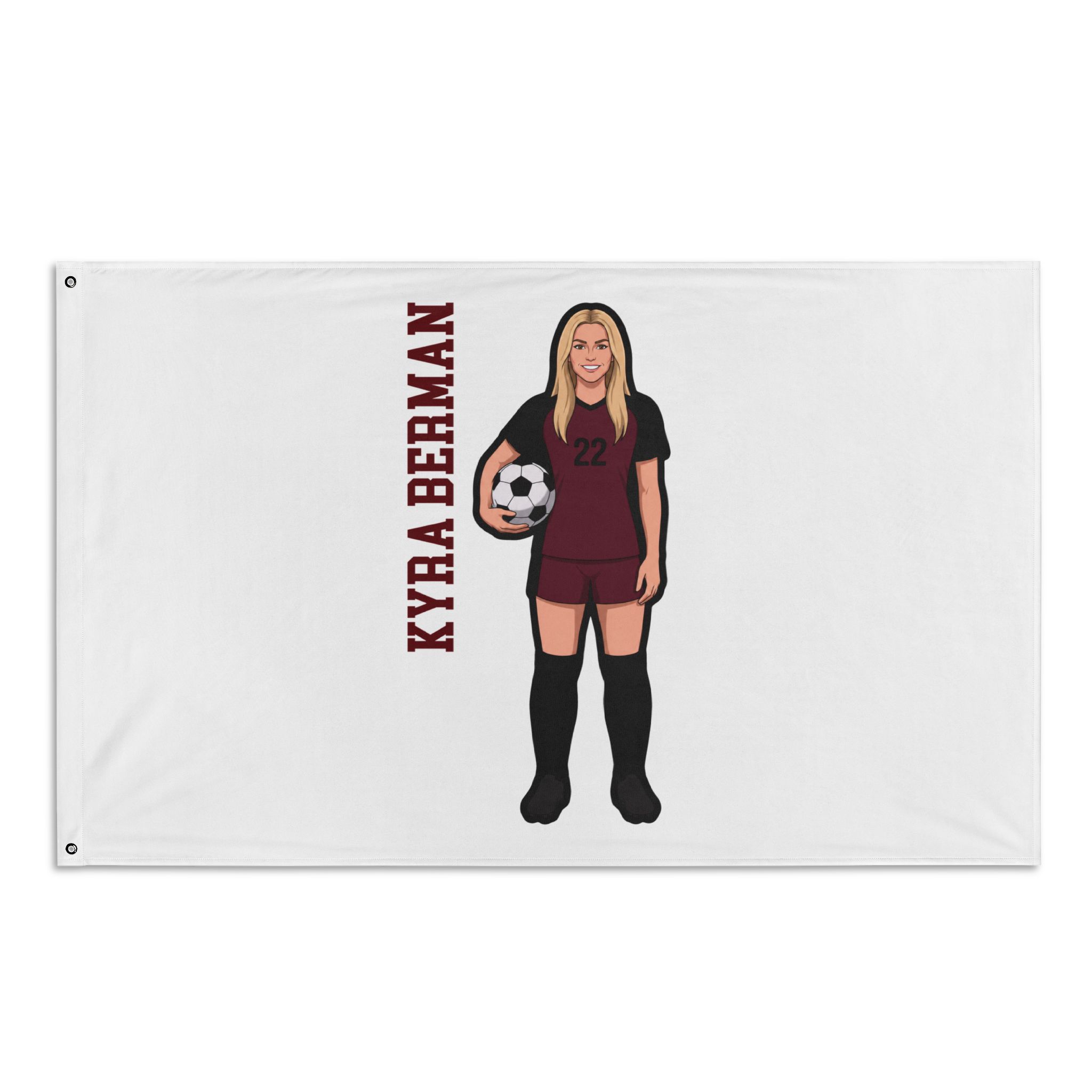 Flag (35 × 56 in) — character_name_vertical in Classic
