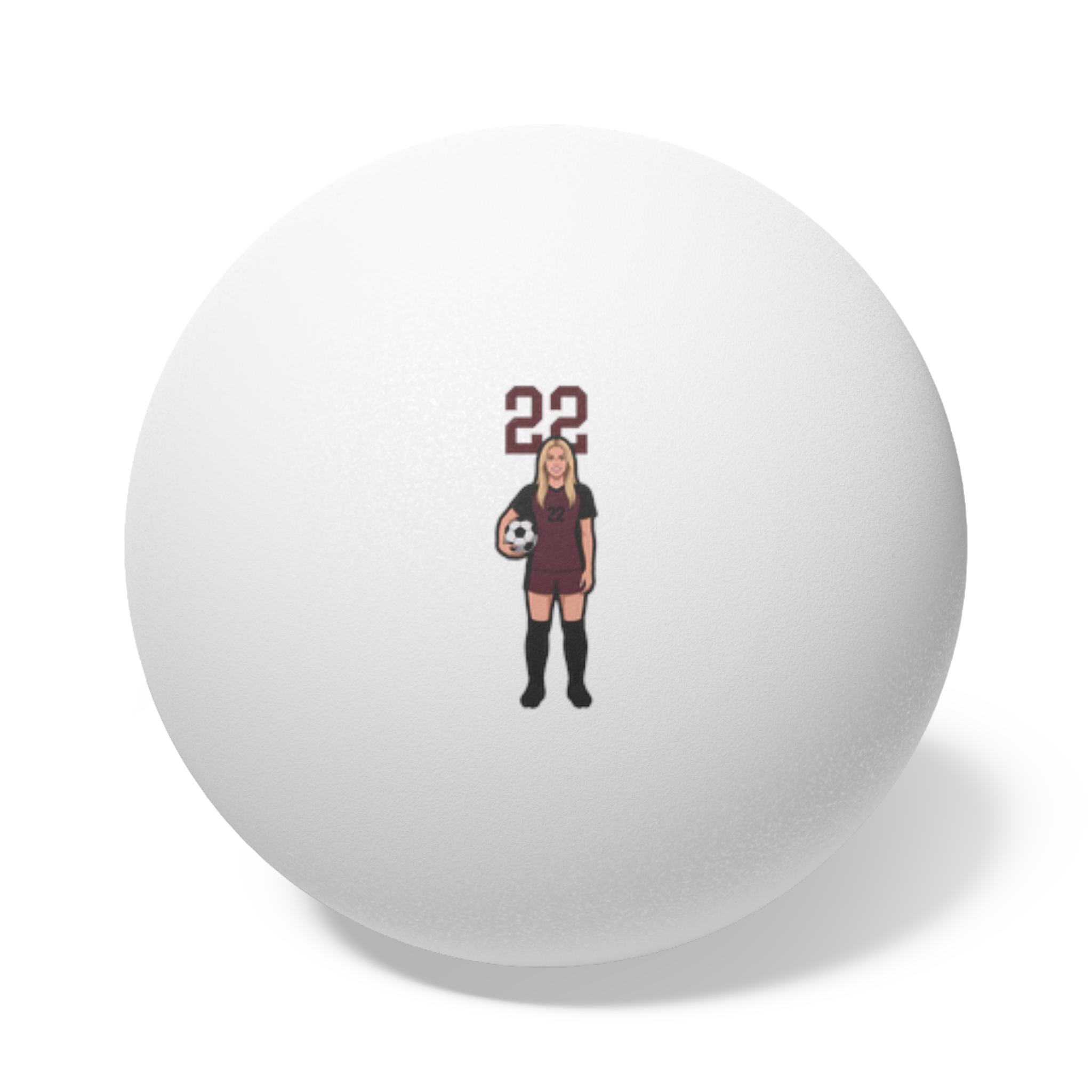 Ping Pong Balls, 6 pcs — character_number_top in White