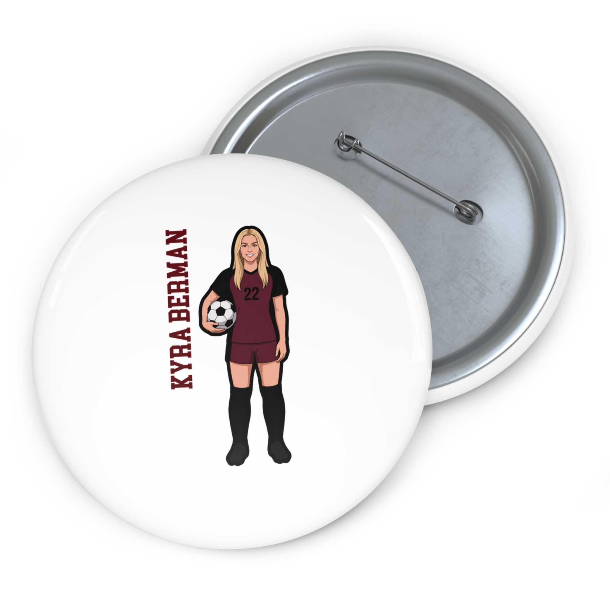 Game Day Pin — character_name_vertical in Classic