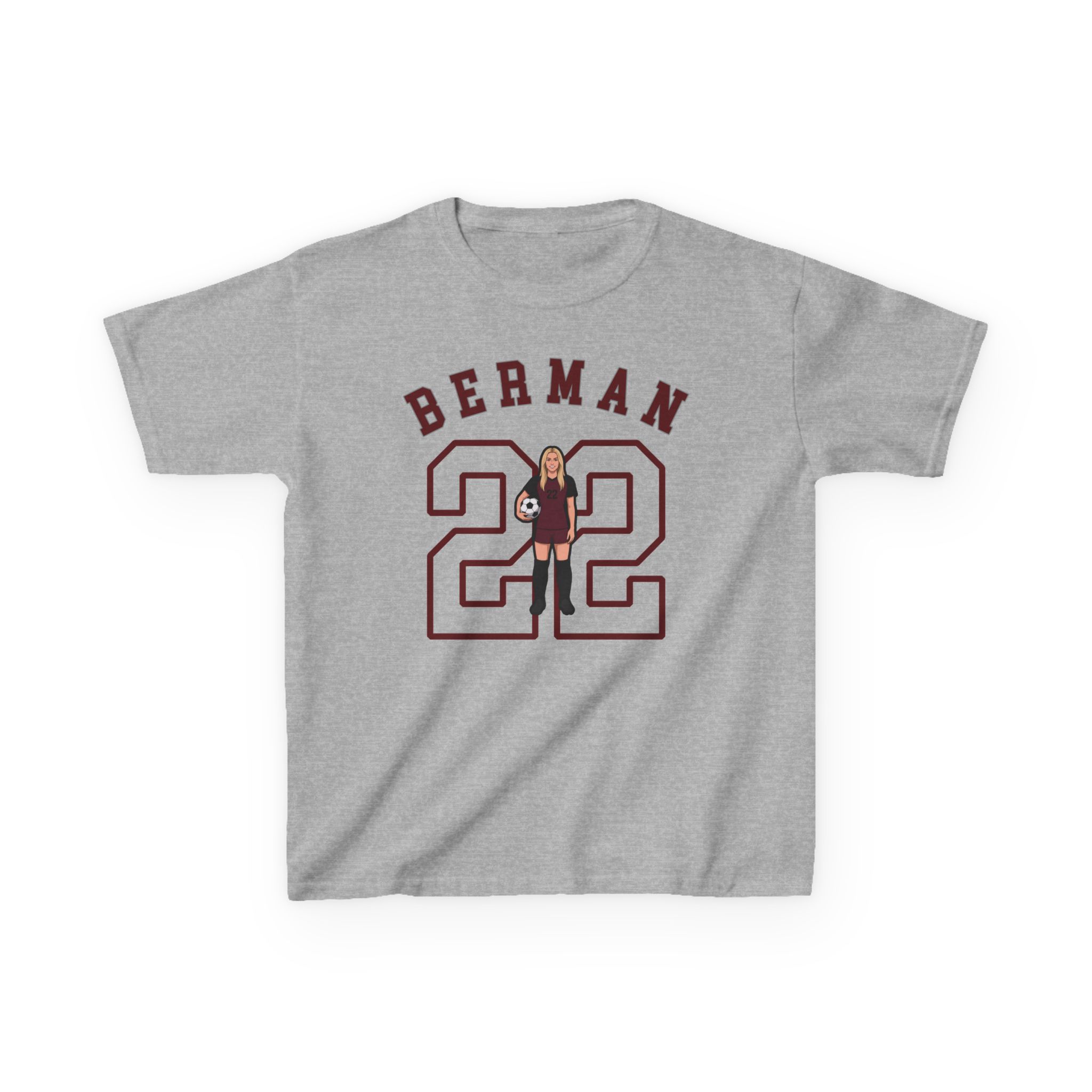 Youth Tee — character_shirsey_arch in Grey