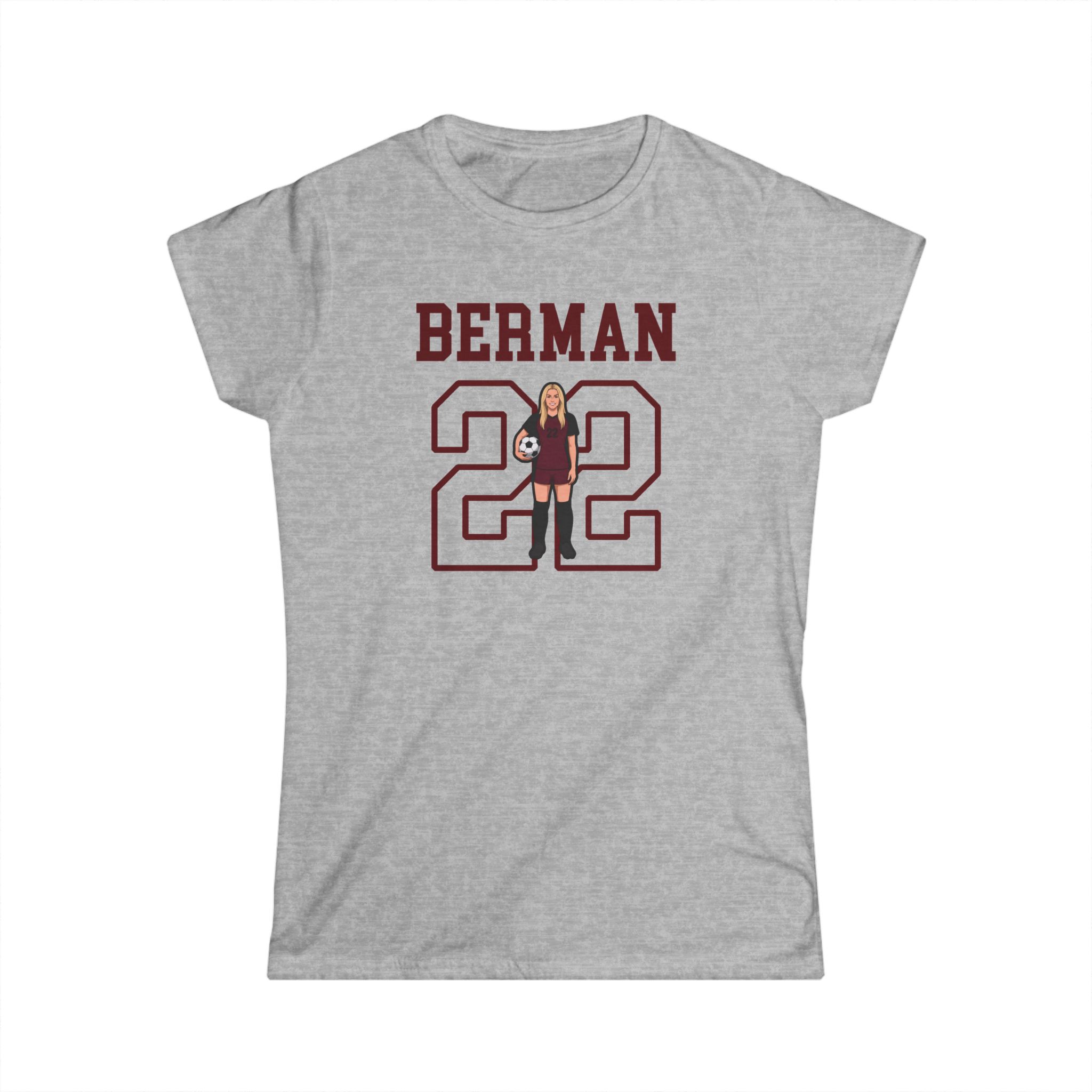 Women's Softstyle Tee — character_shirsey in Grey