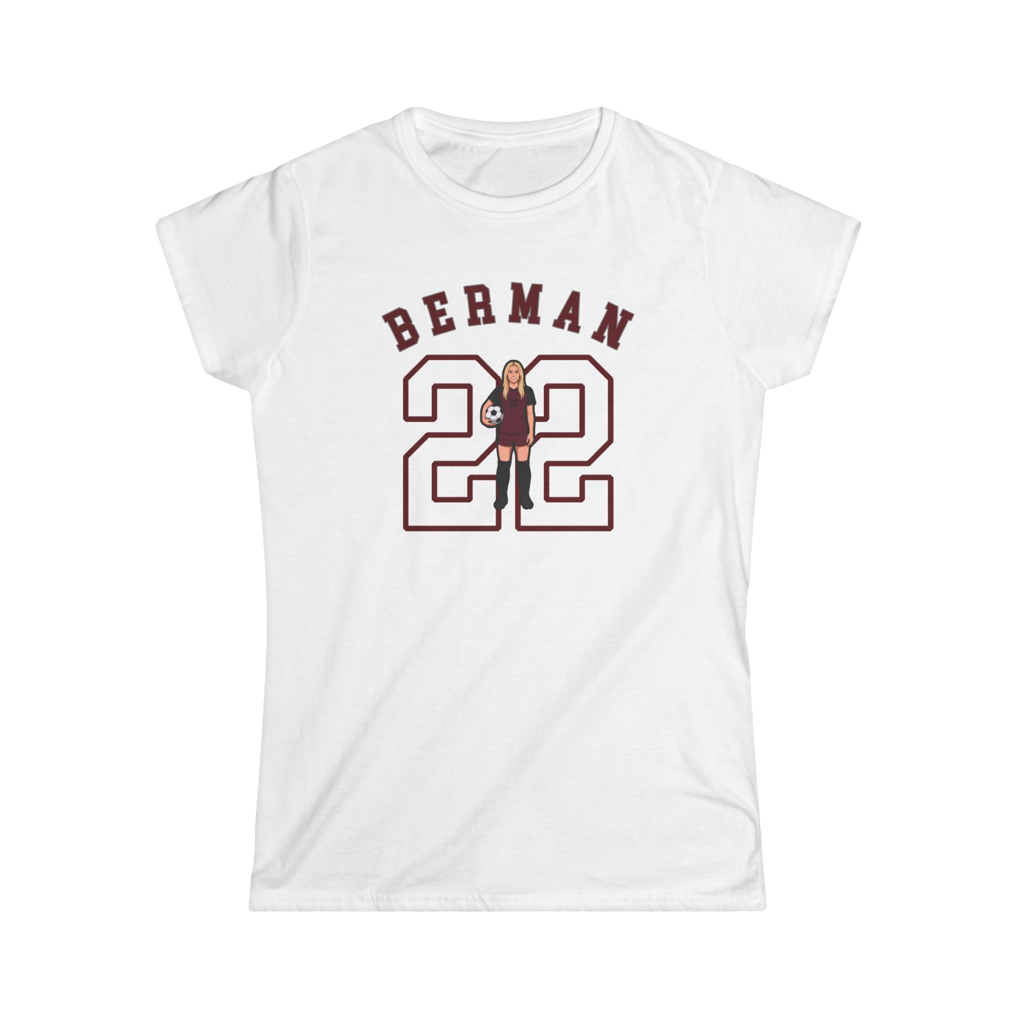 Women's Softstyle Tee — character_shirsey_arch in White