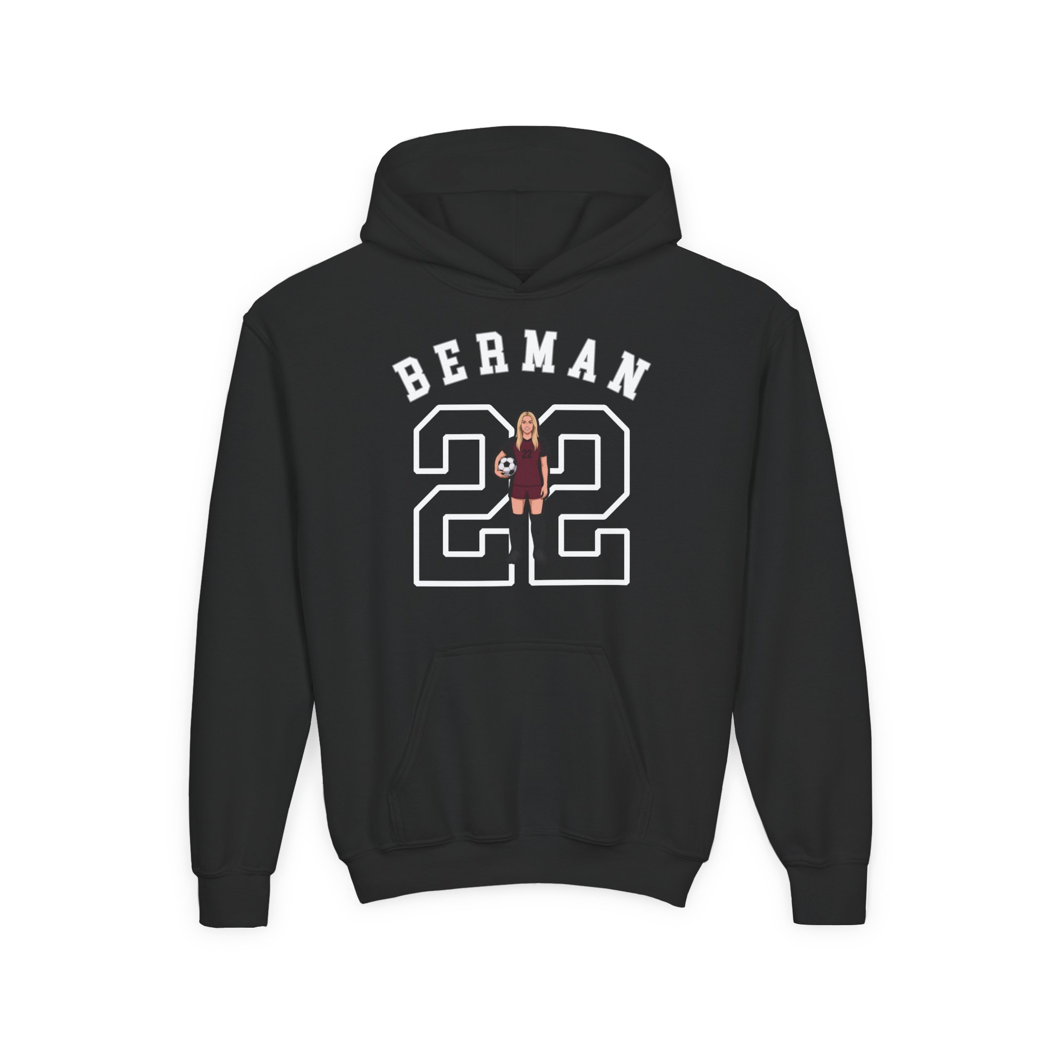 Youth Hoodie — character_shirsey_arch in Black