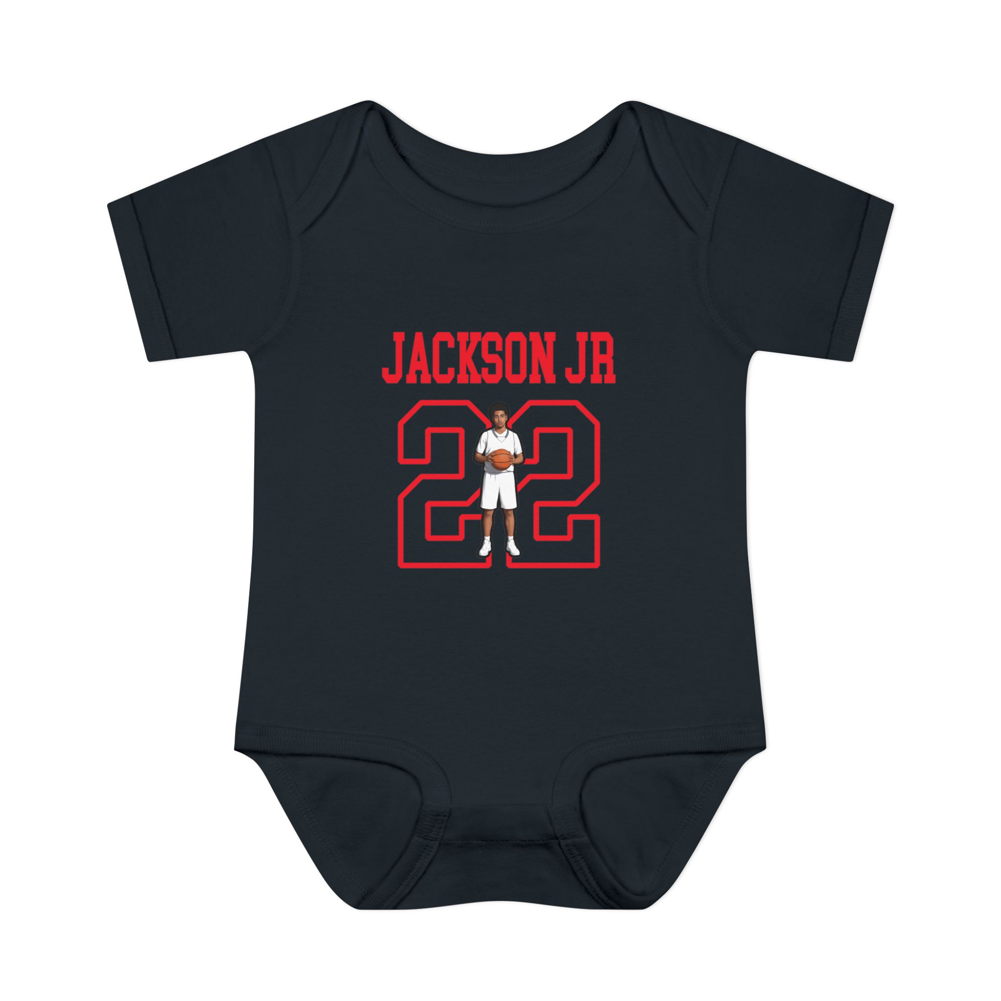 Baby Onesie — character_shirsey in Black