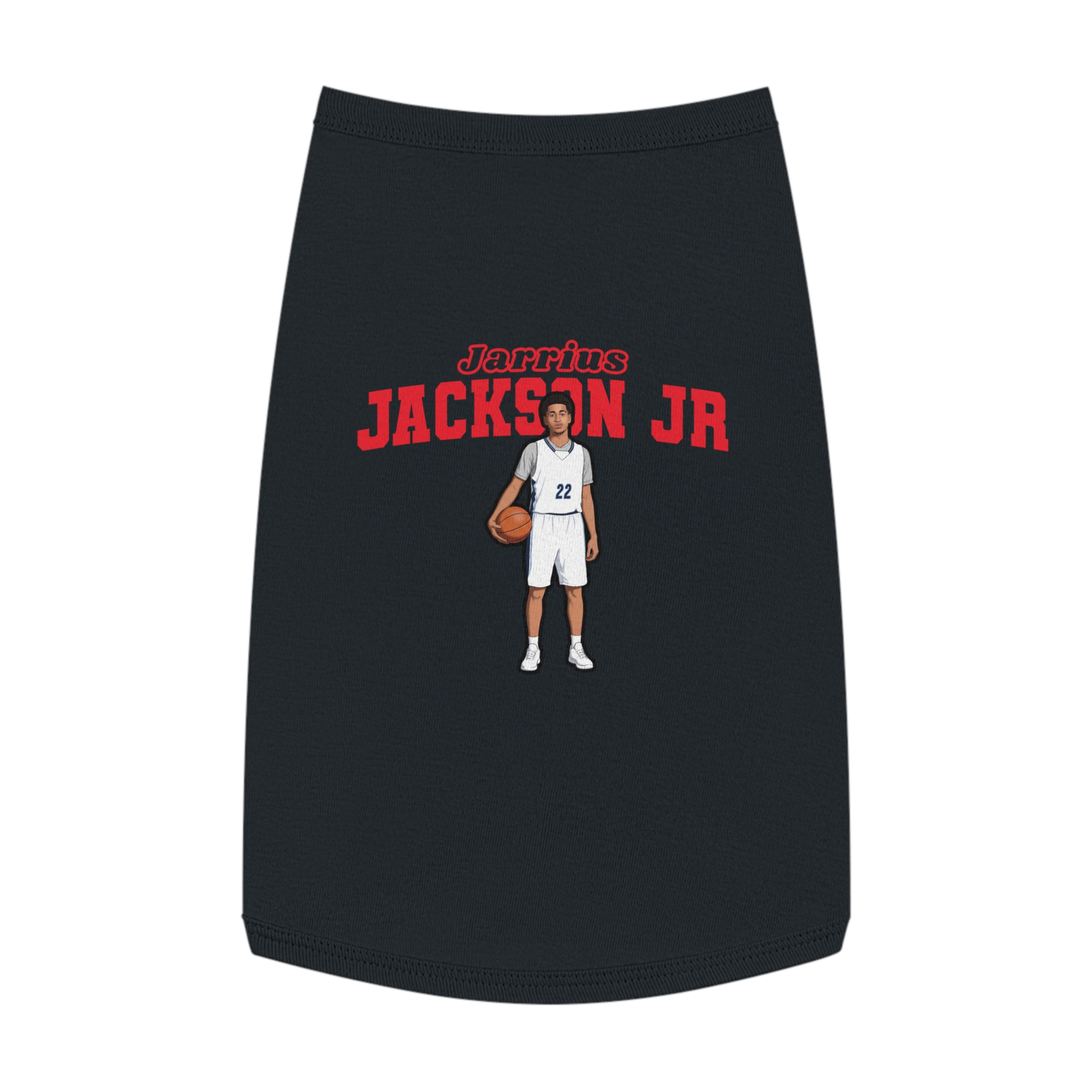 Pet Tank Top — character_name_arch in Black