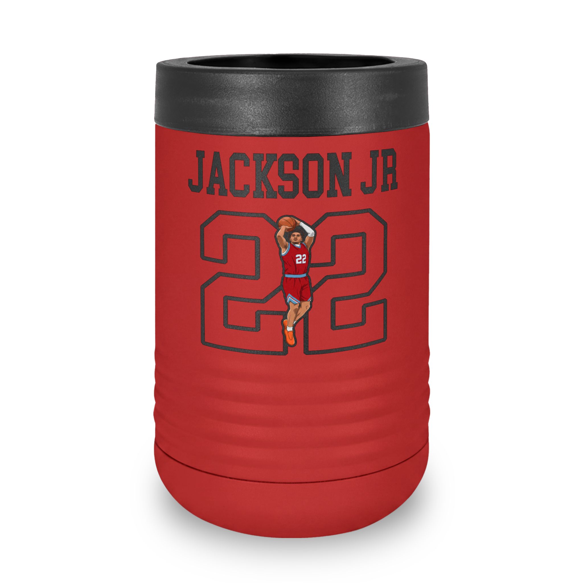 Stainless Can Cooler — character_shirsey in Red
