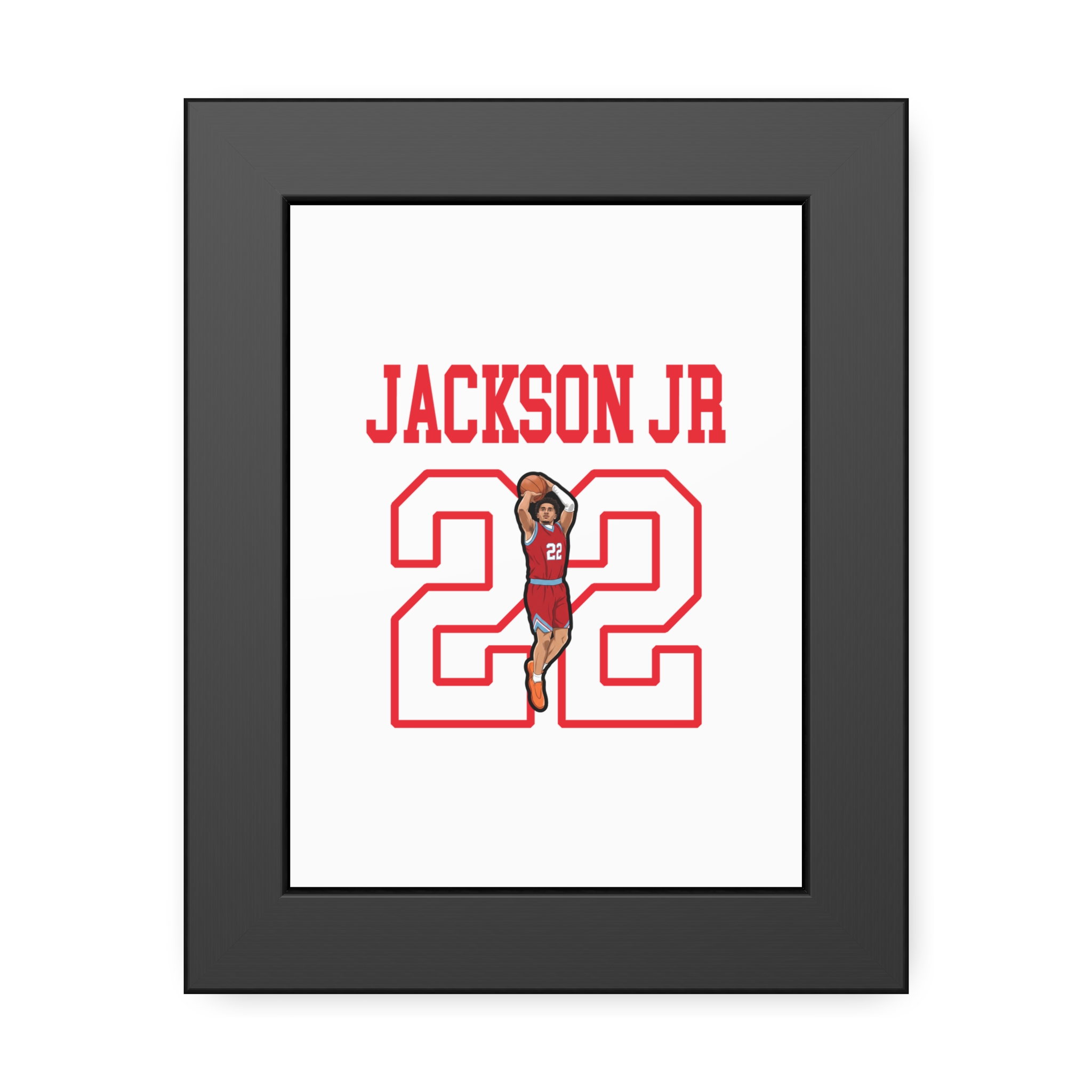 Framed Poster — character_shirsey in Black