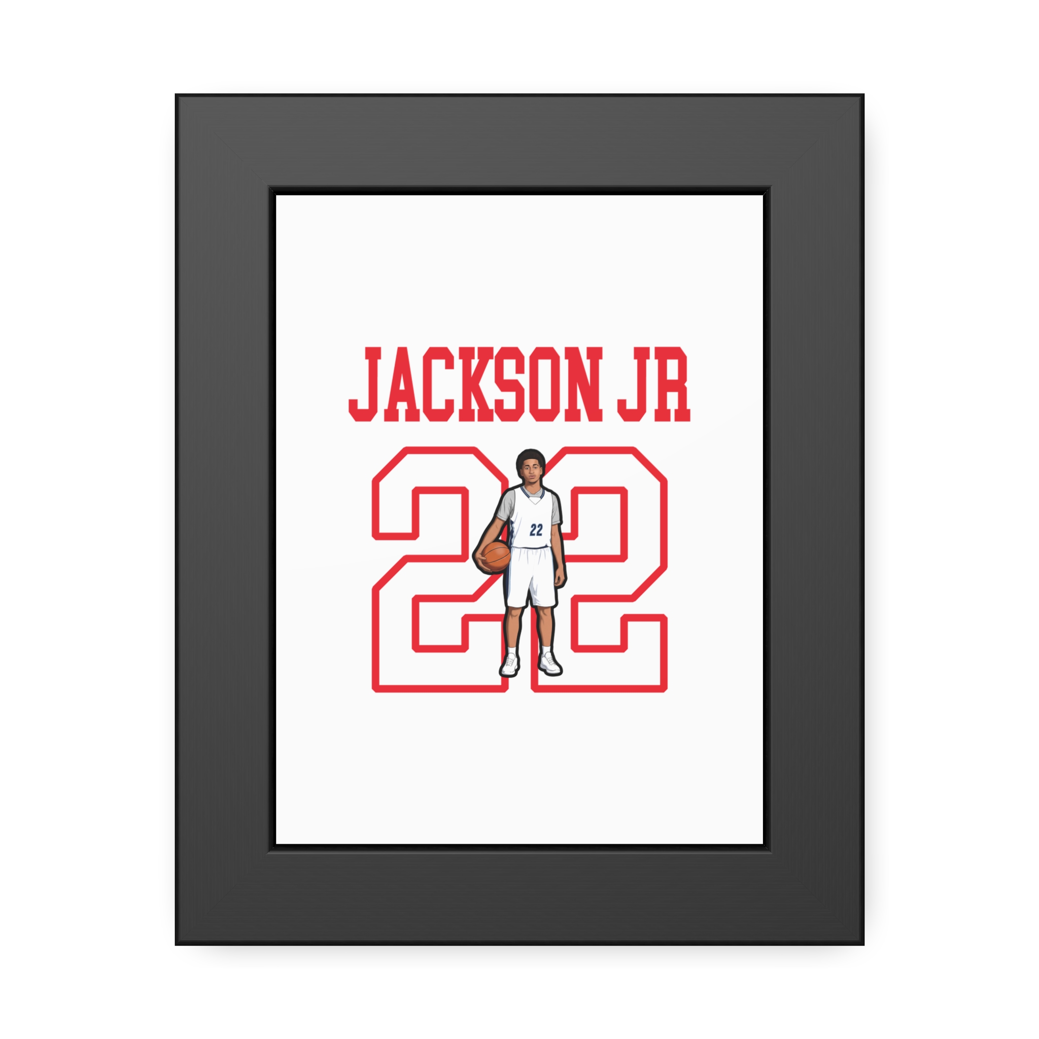 Framed Poster — character_shirsey in Black