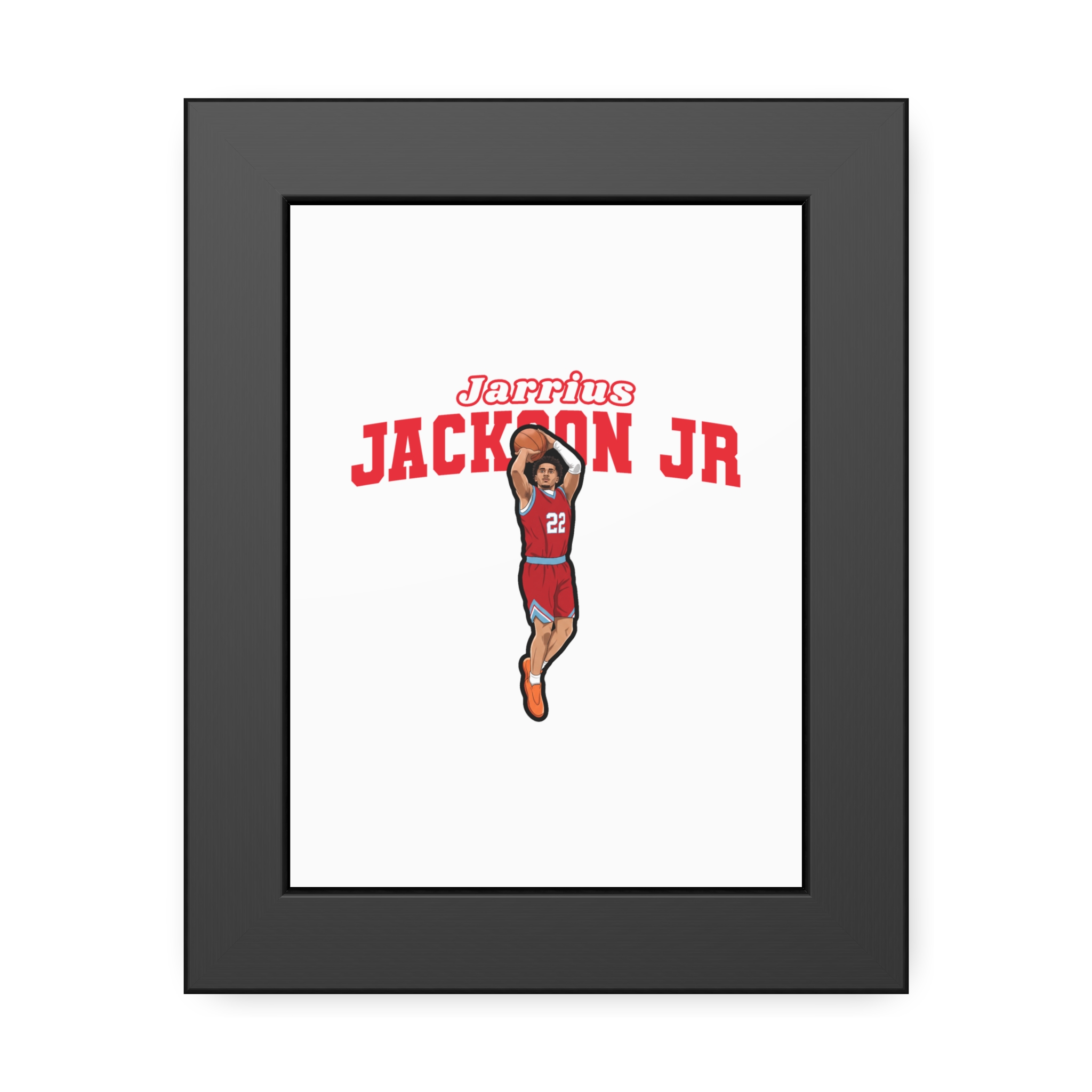 Framed Poster — character_name_arch in Black