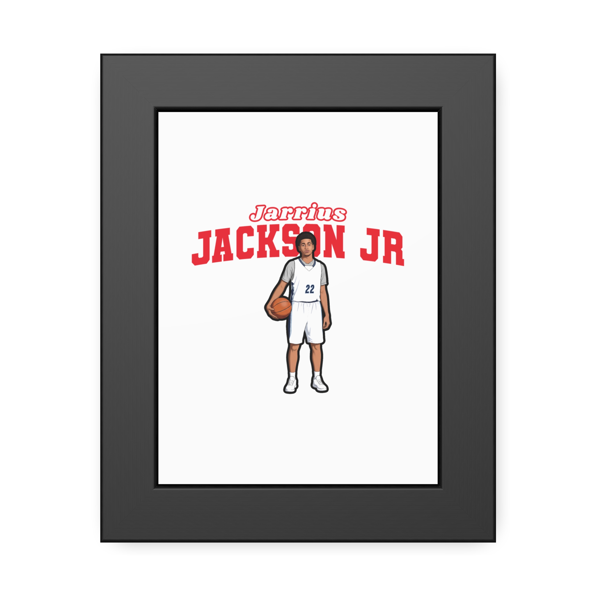 Framed Poster — character_name_arch in Black