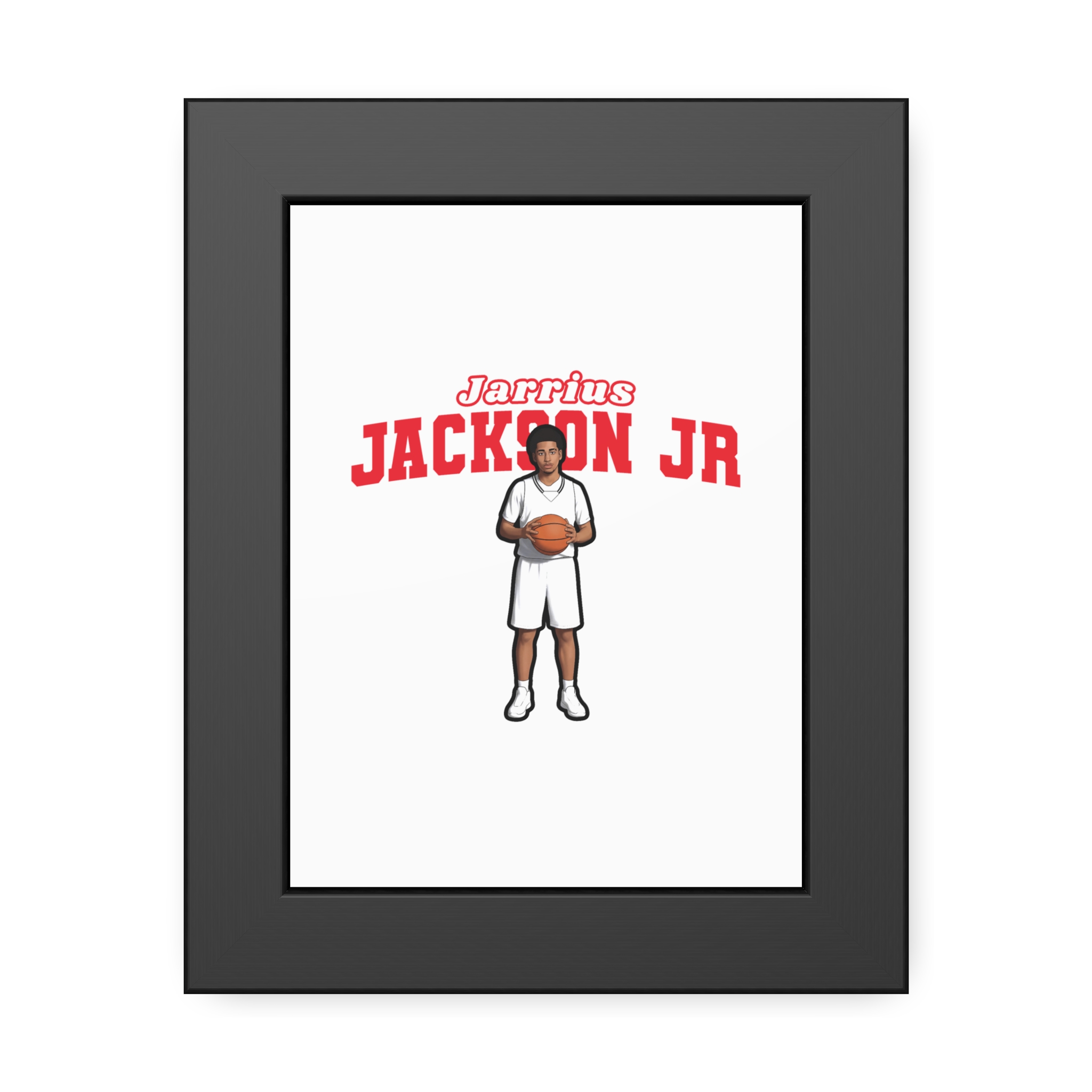 Framed Poster — character_name_arch in Black
