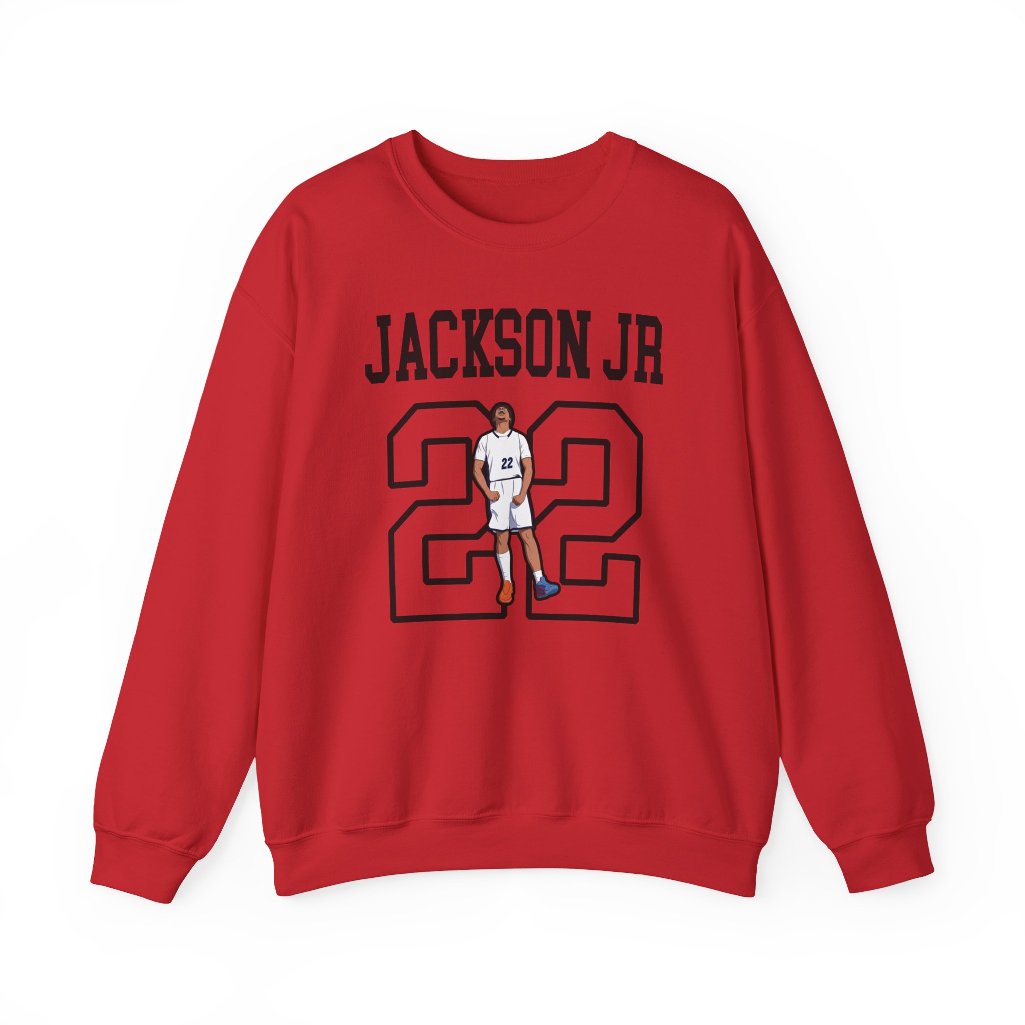 Crewneck Sweatshirt — character_shirsey in Red