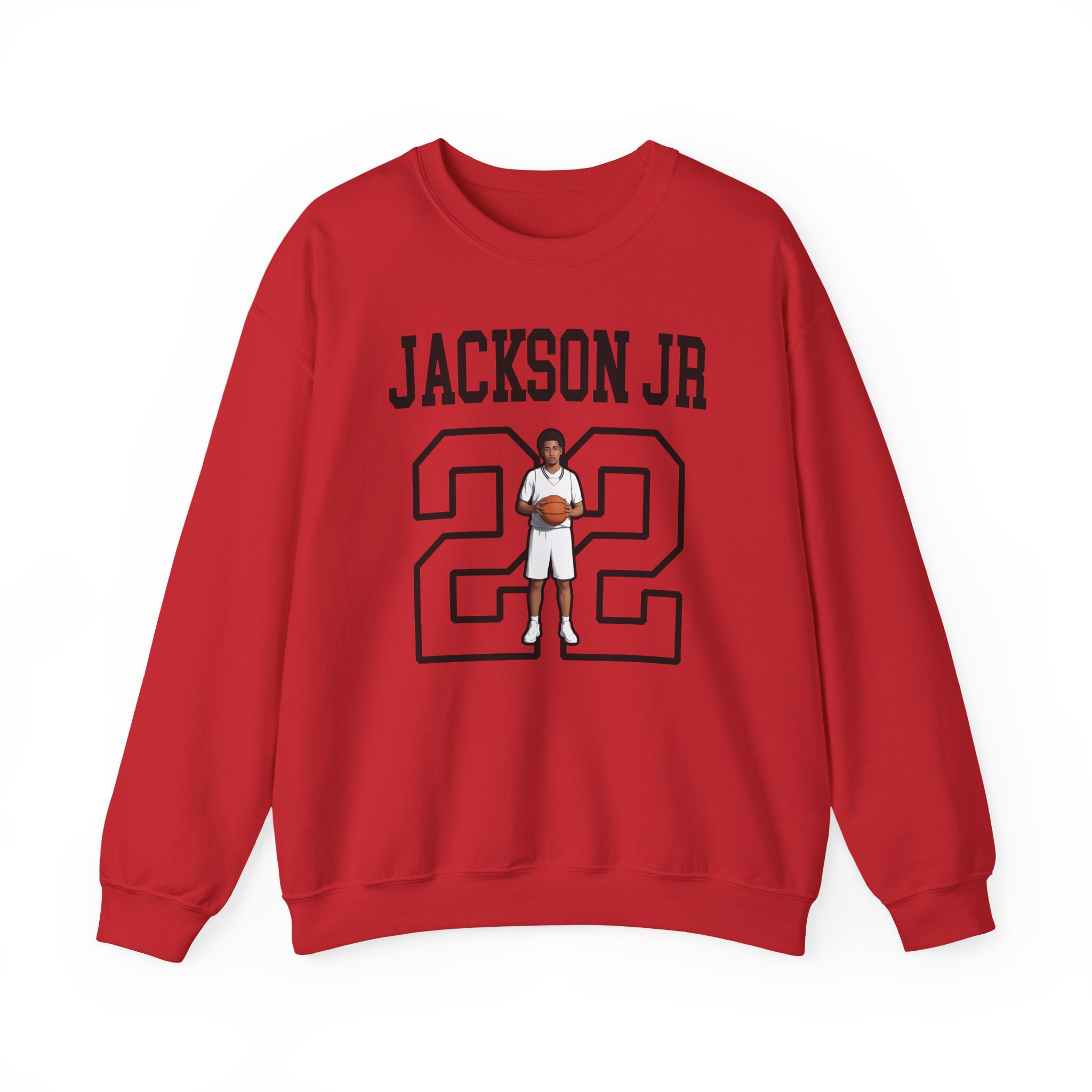 Crewneck Sweatshirt — character_shirsey in Red