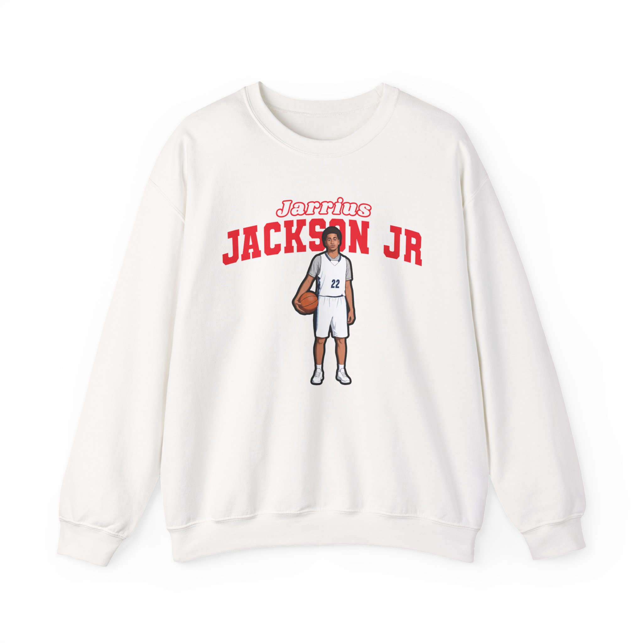 Crewneck Sweatshirt — character_name_arch in White