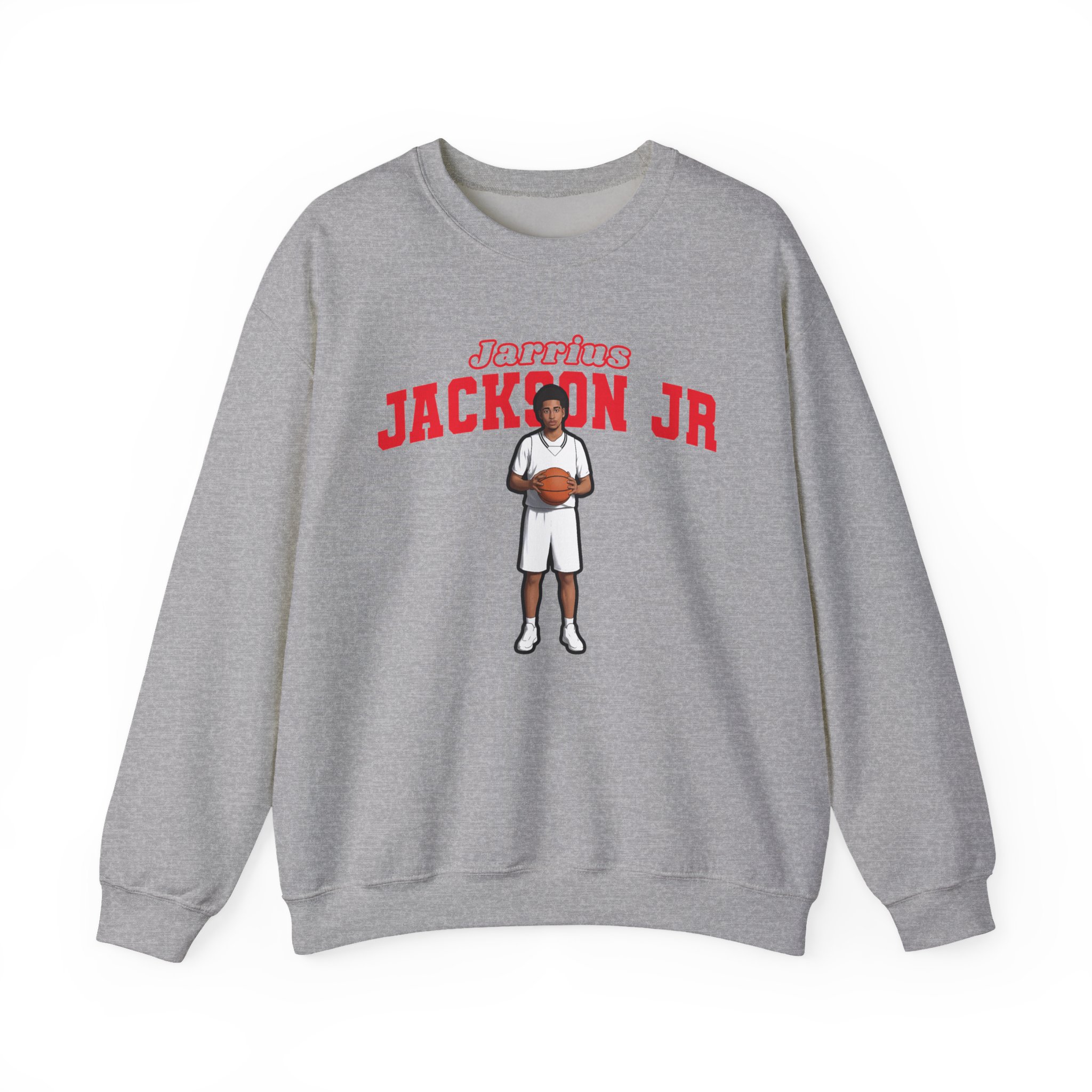Crewneck Sweatshirt — character_name_arch in Grey