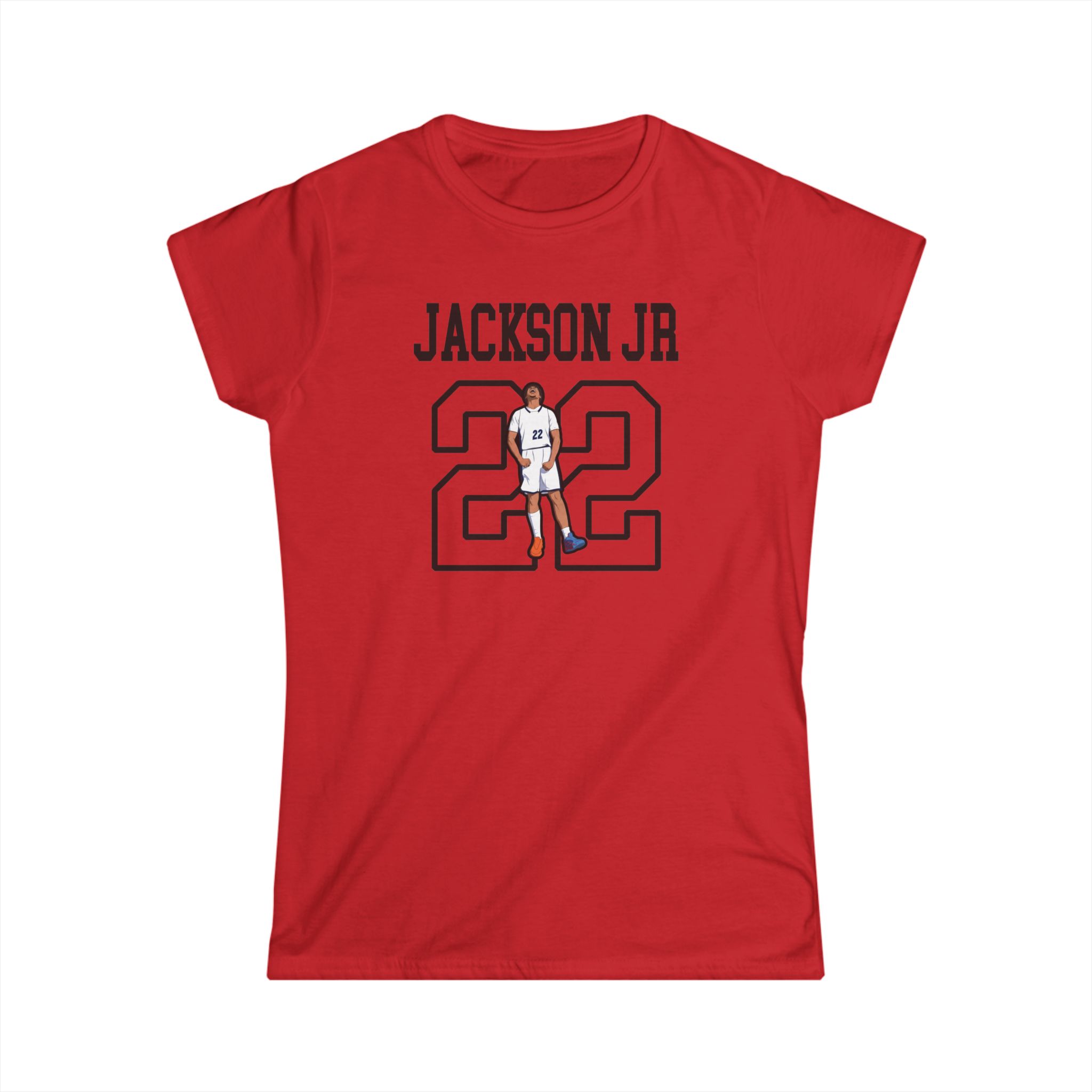 Women's Softstyle Tee — character_shirsey in Red