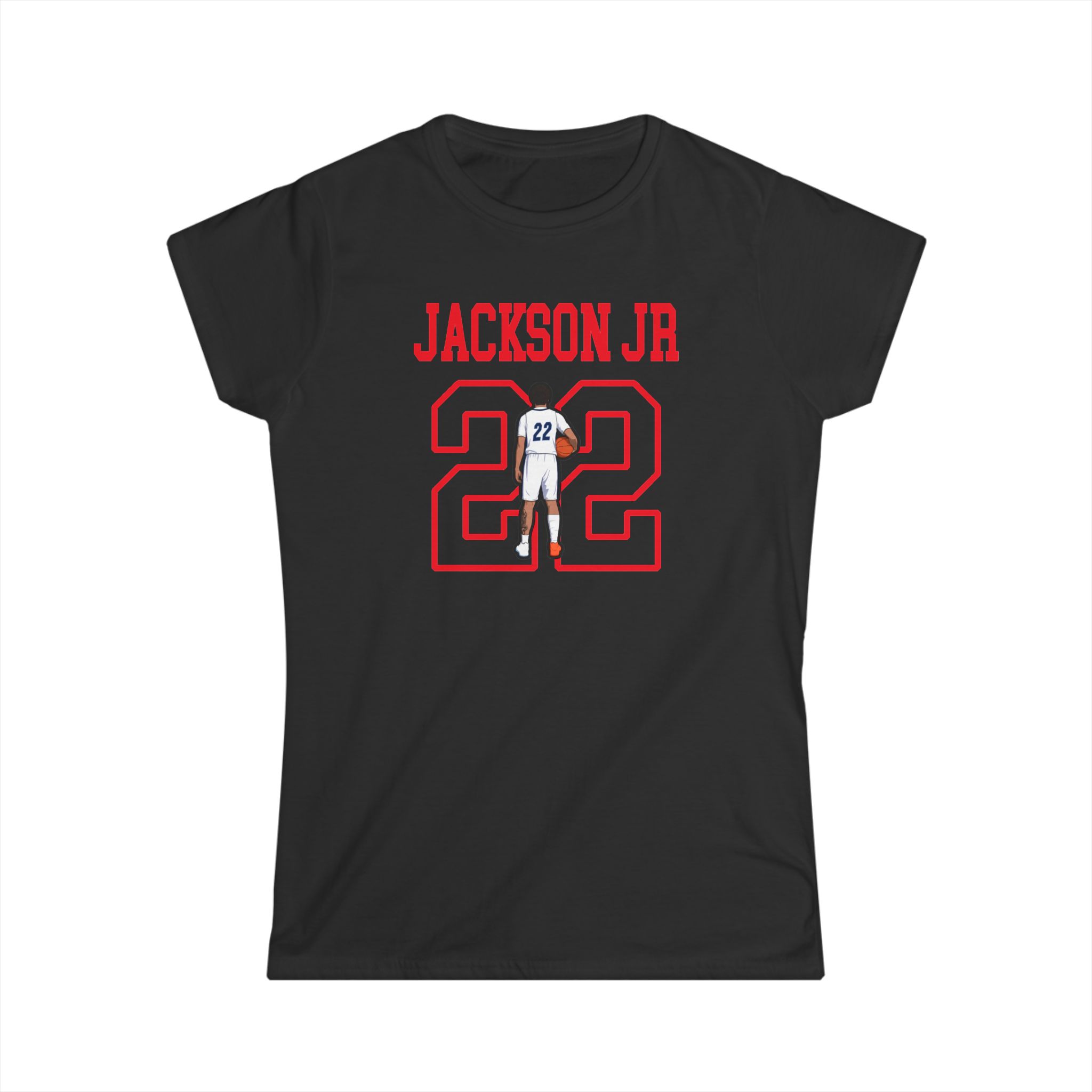Women's Softstyle Tee — character_shirsey in Black