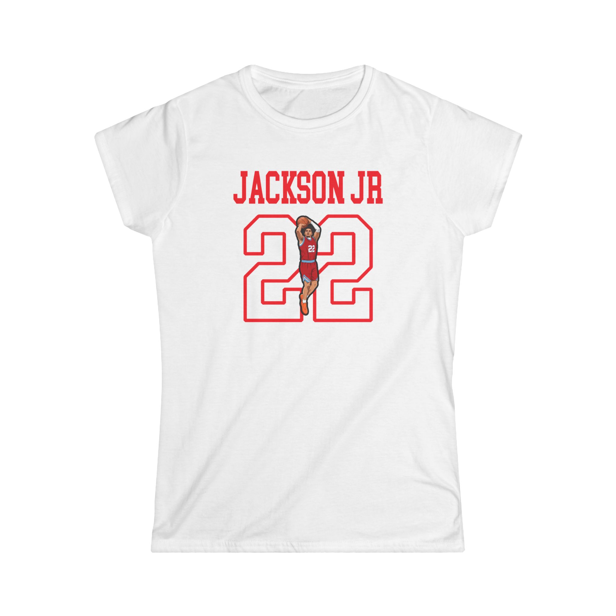 Women's Softstyle Tee — character_shirsey in White