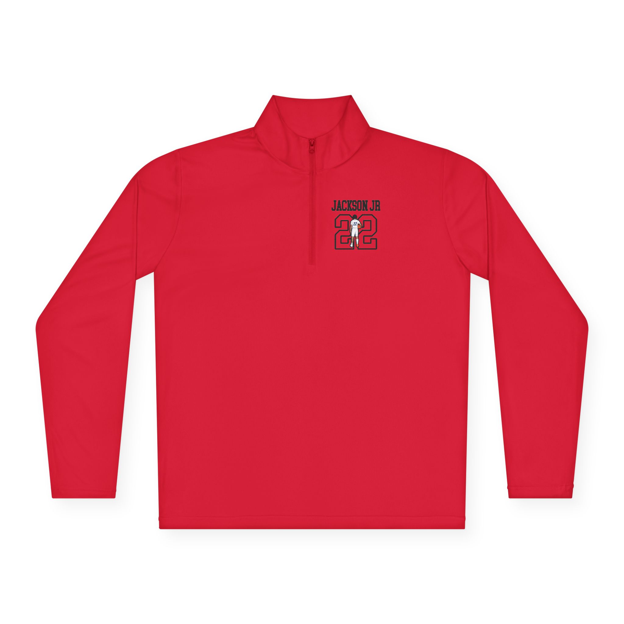 Q-Zip Pullover — character_shirsey in Red