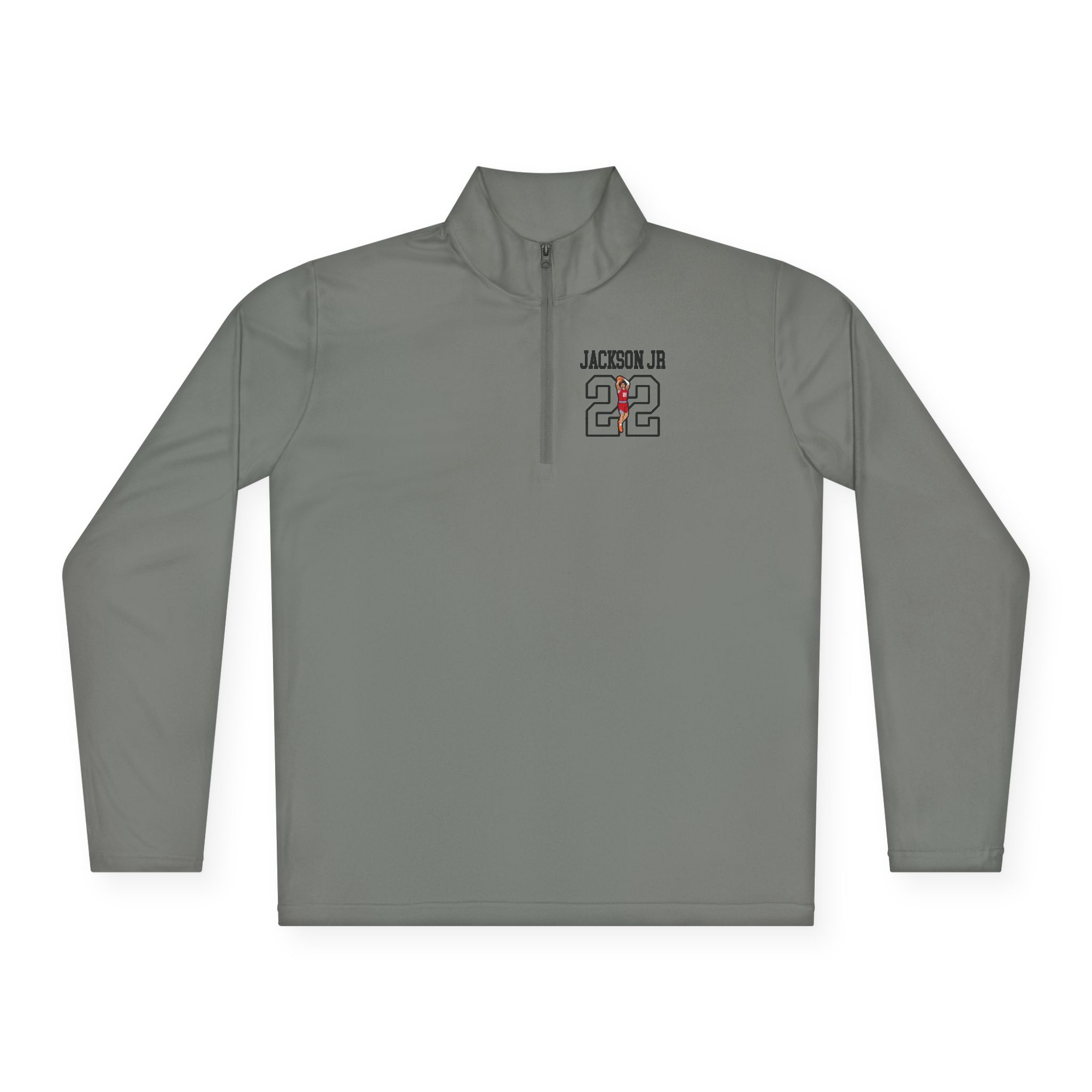 Q-Zip Pullover — character_shirsey in Grey