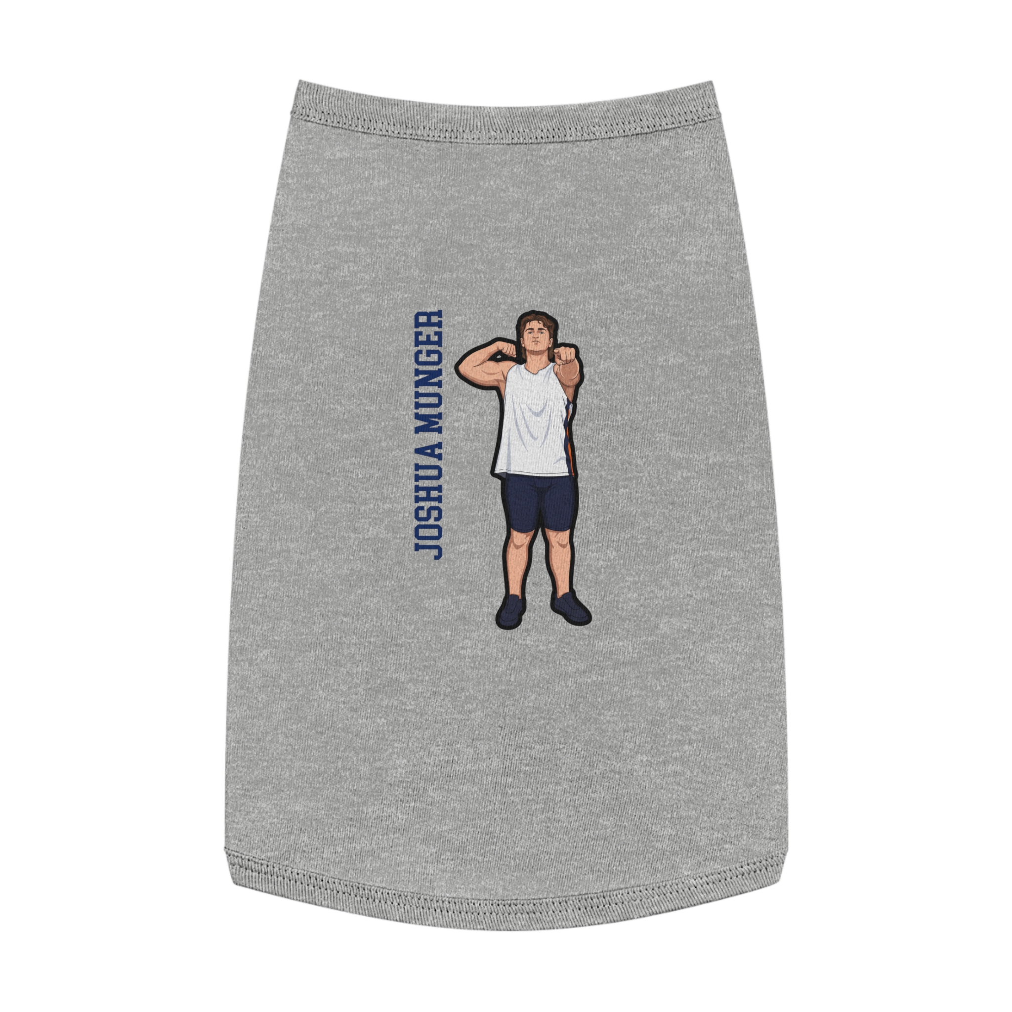 Pet Tank Top — character_name_vertical in White
