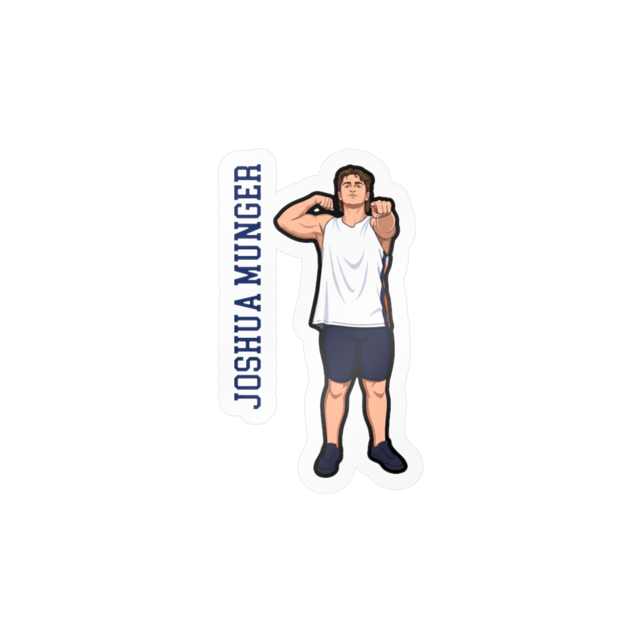Vinyl Sticker — character_name_vertical in Classic
