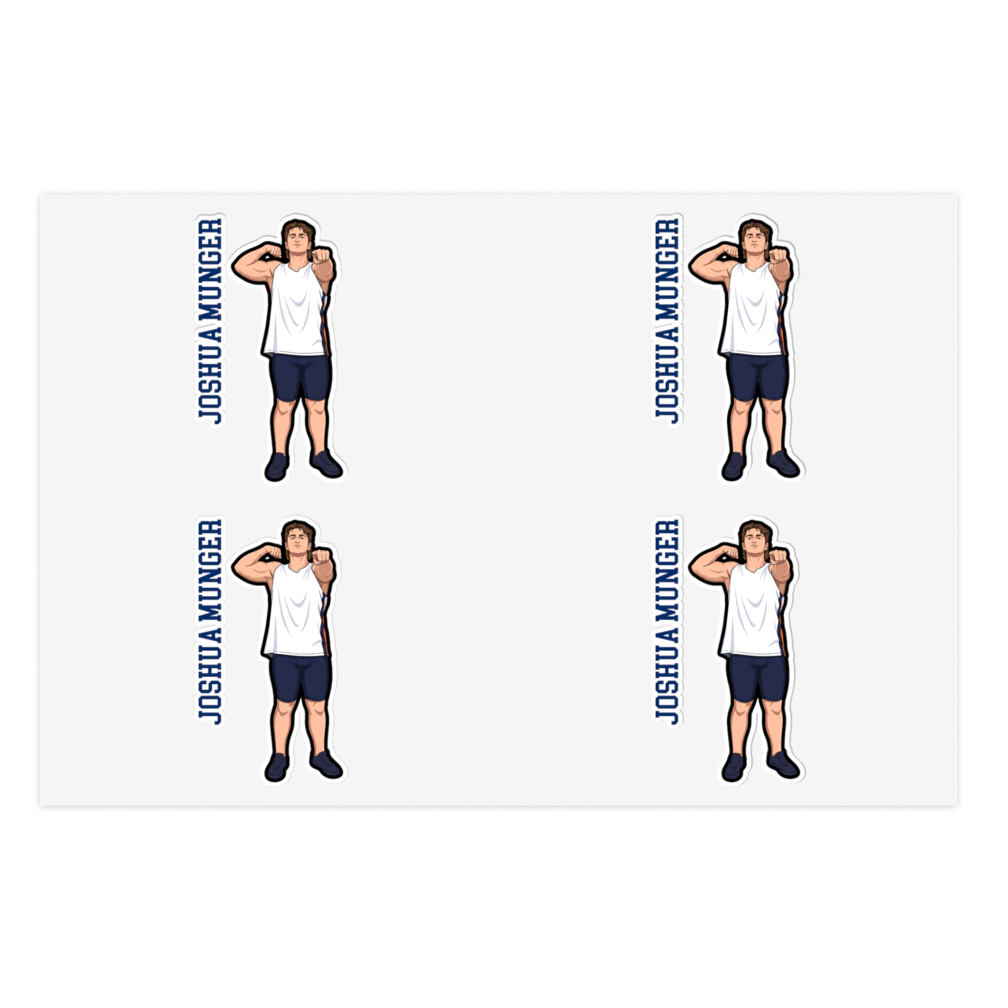 Sticker Sheet — character_name_vertical in Classic