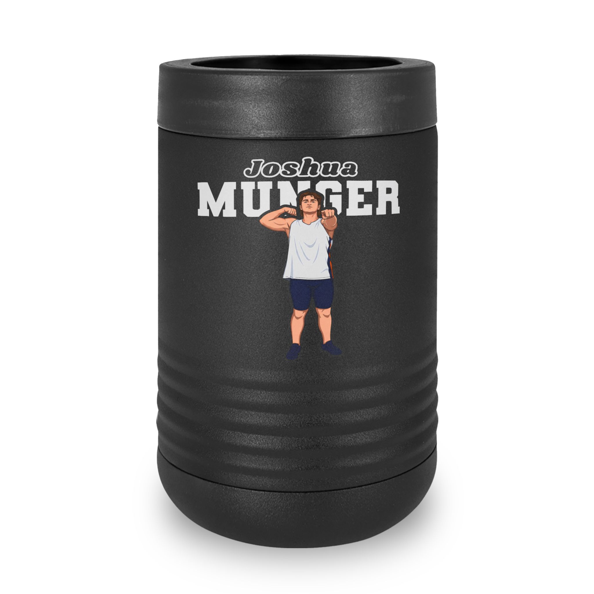 Stainless Can Cooler — character_name_arch in Black