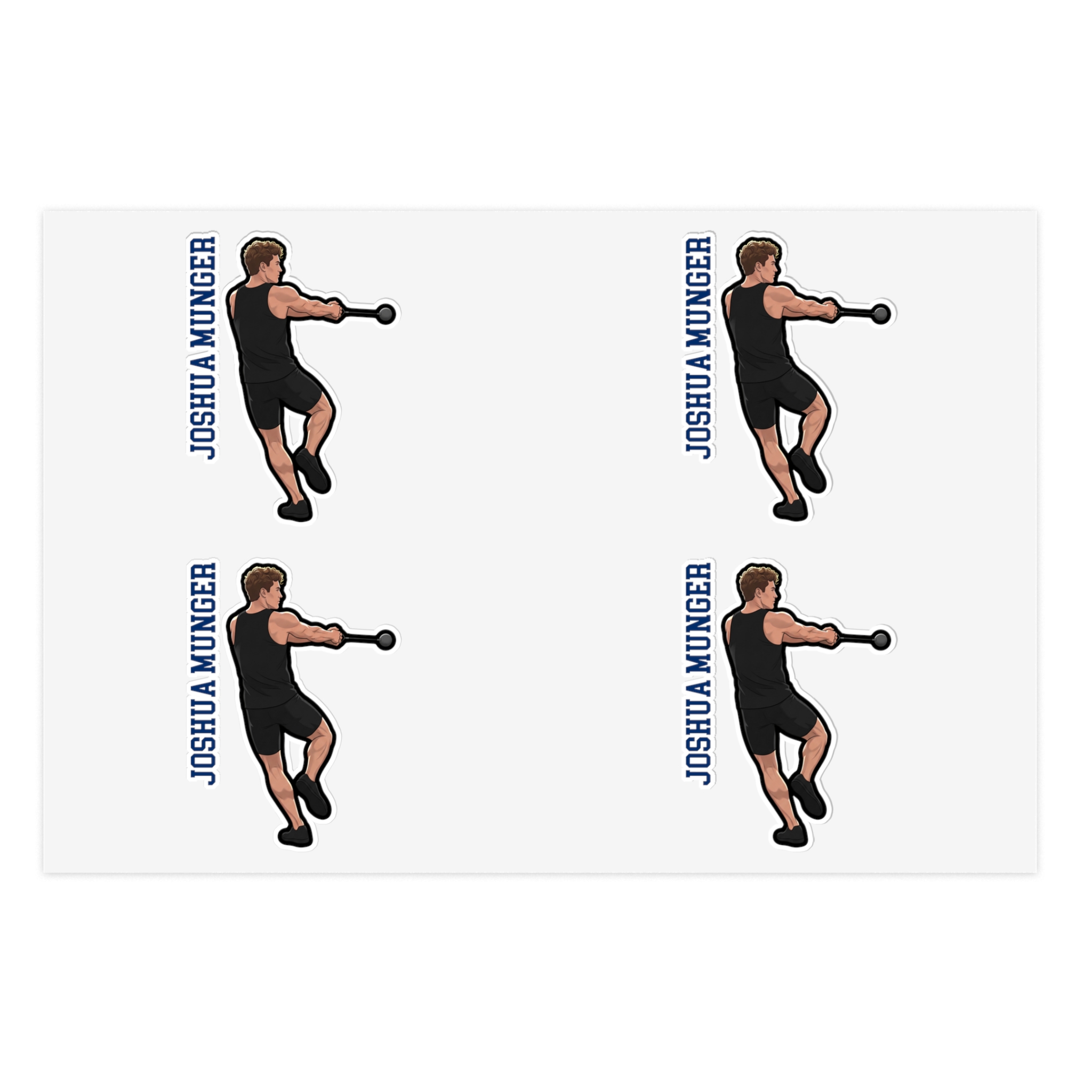 Sticker Sheet — character_name_vertical in Classic