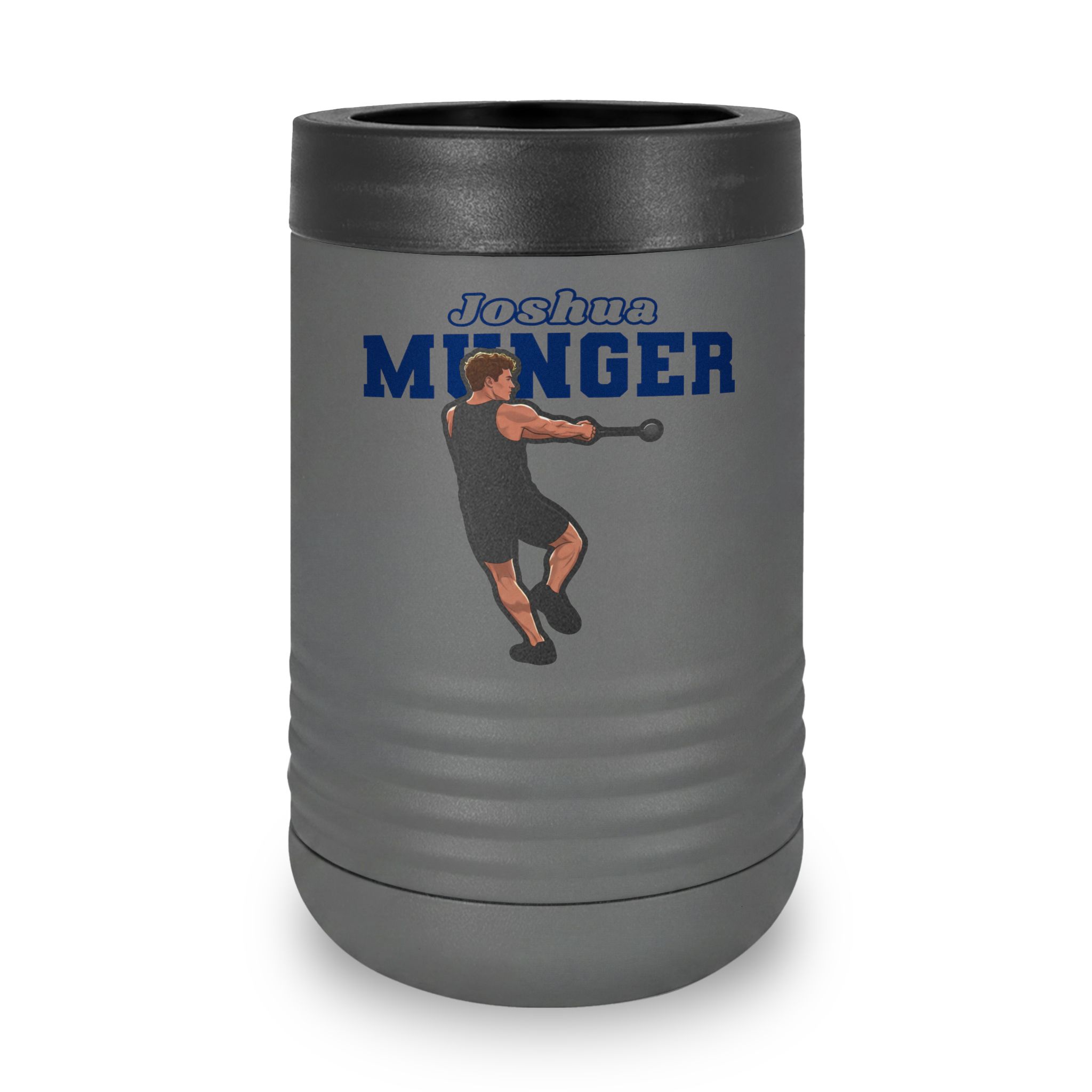 Stainless Can Cooler — character_name_arch in Grey