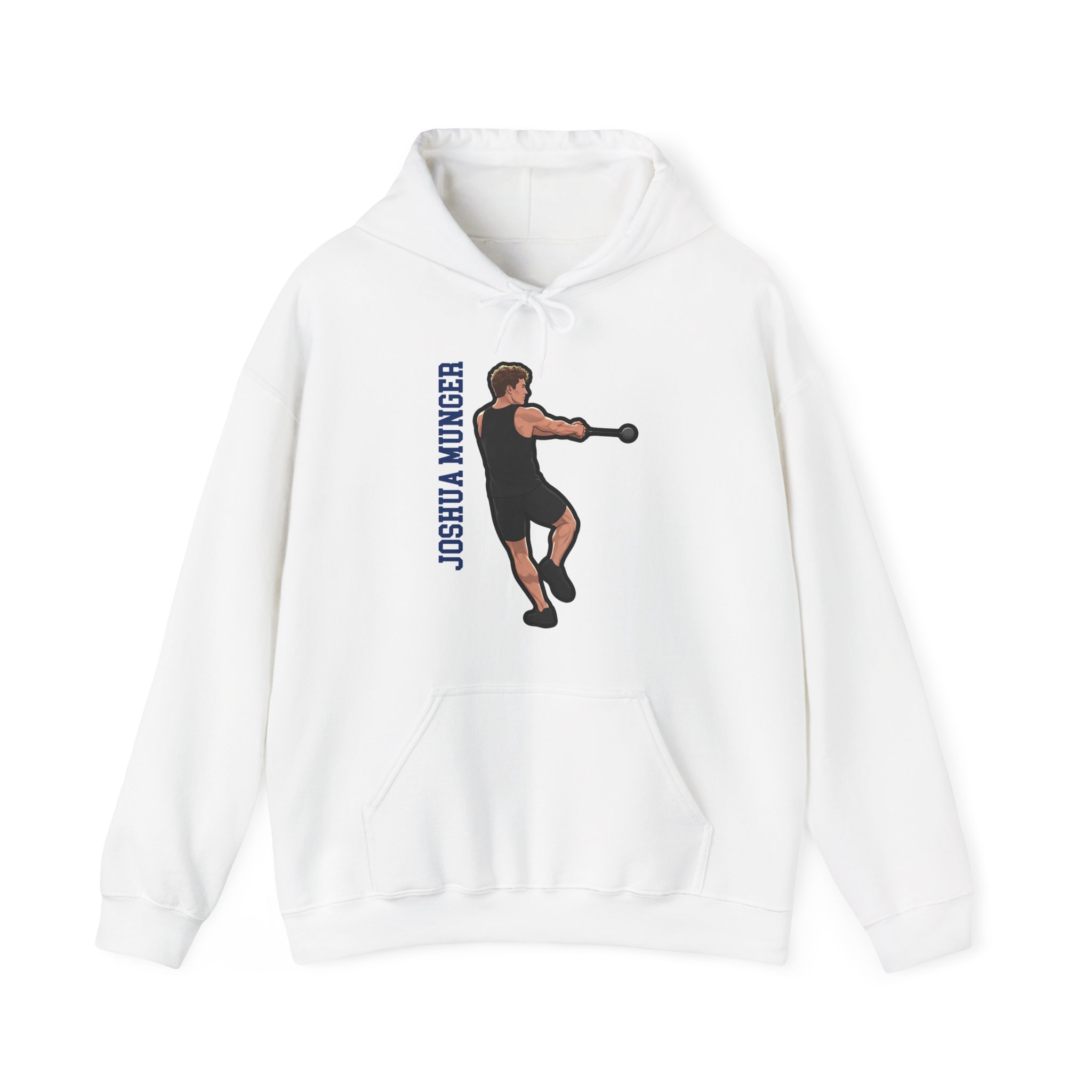 Hoodie — character_name_vertical in White