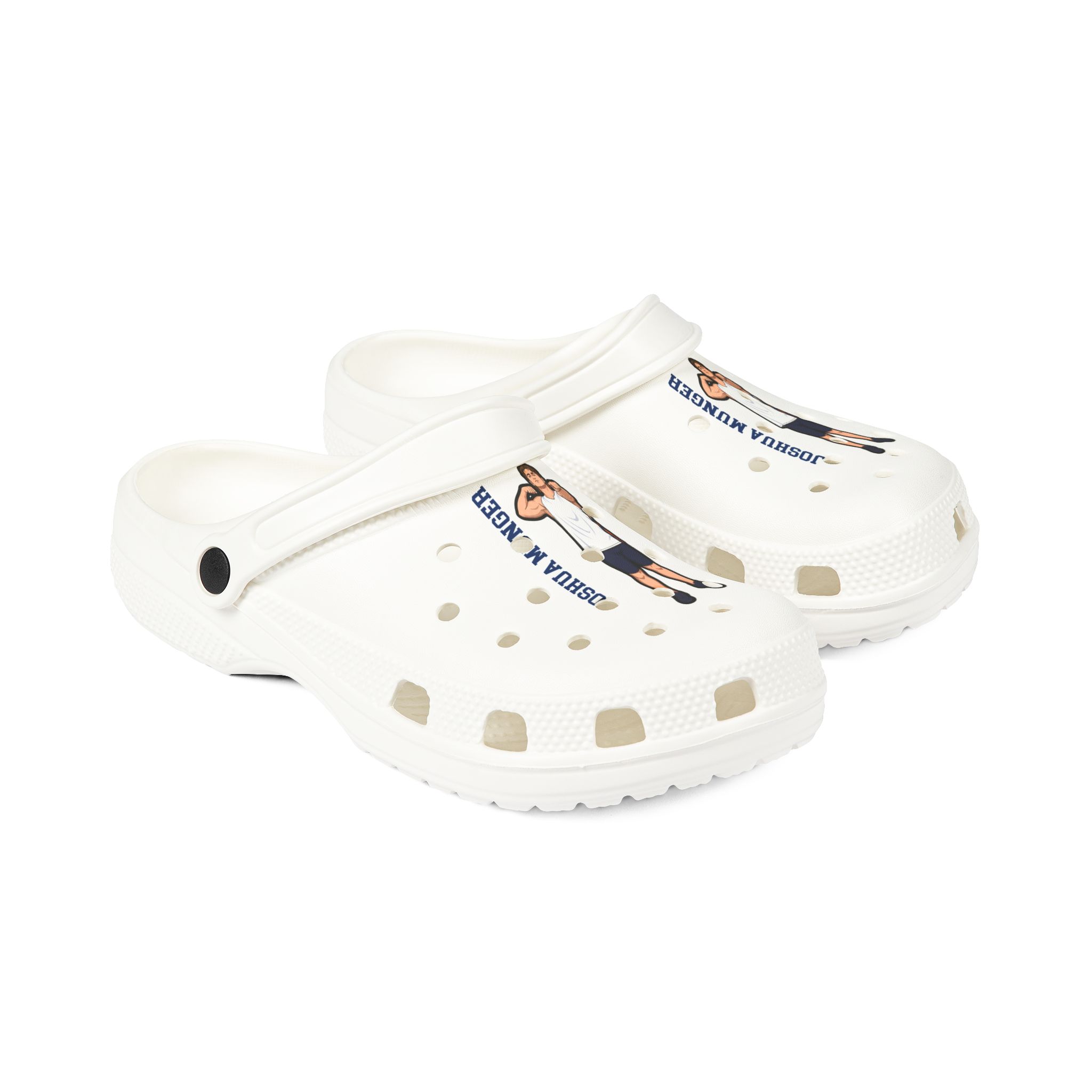Rubber Clogs — character_name_vertical in White