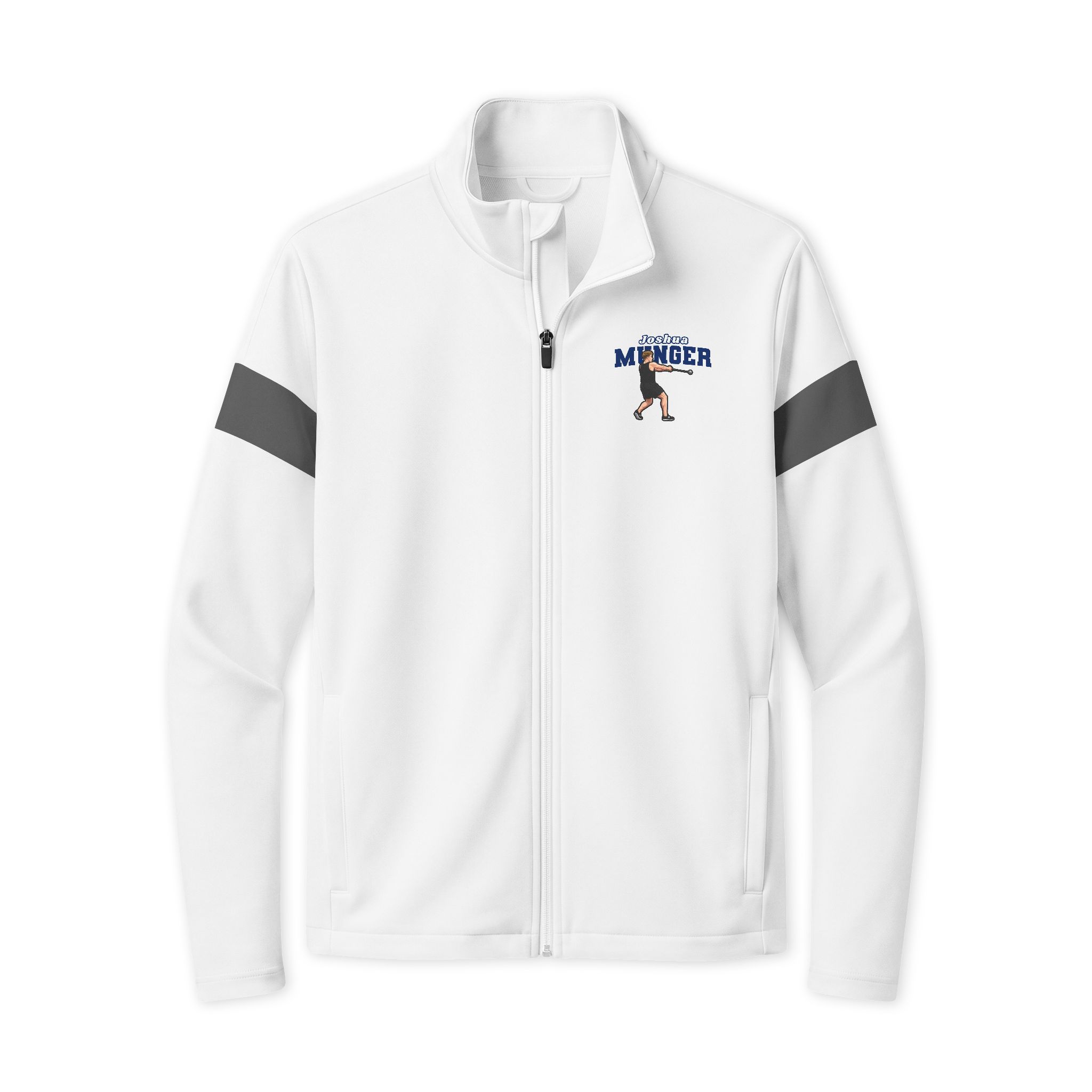 Travel Full-Zip Jacket — character_name_arch in White/ Iron Grey