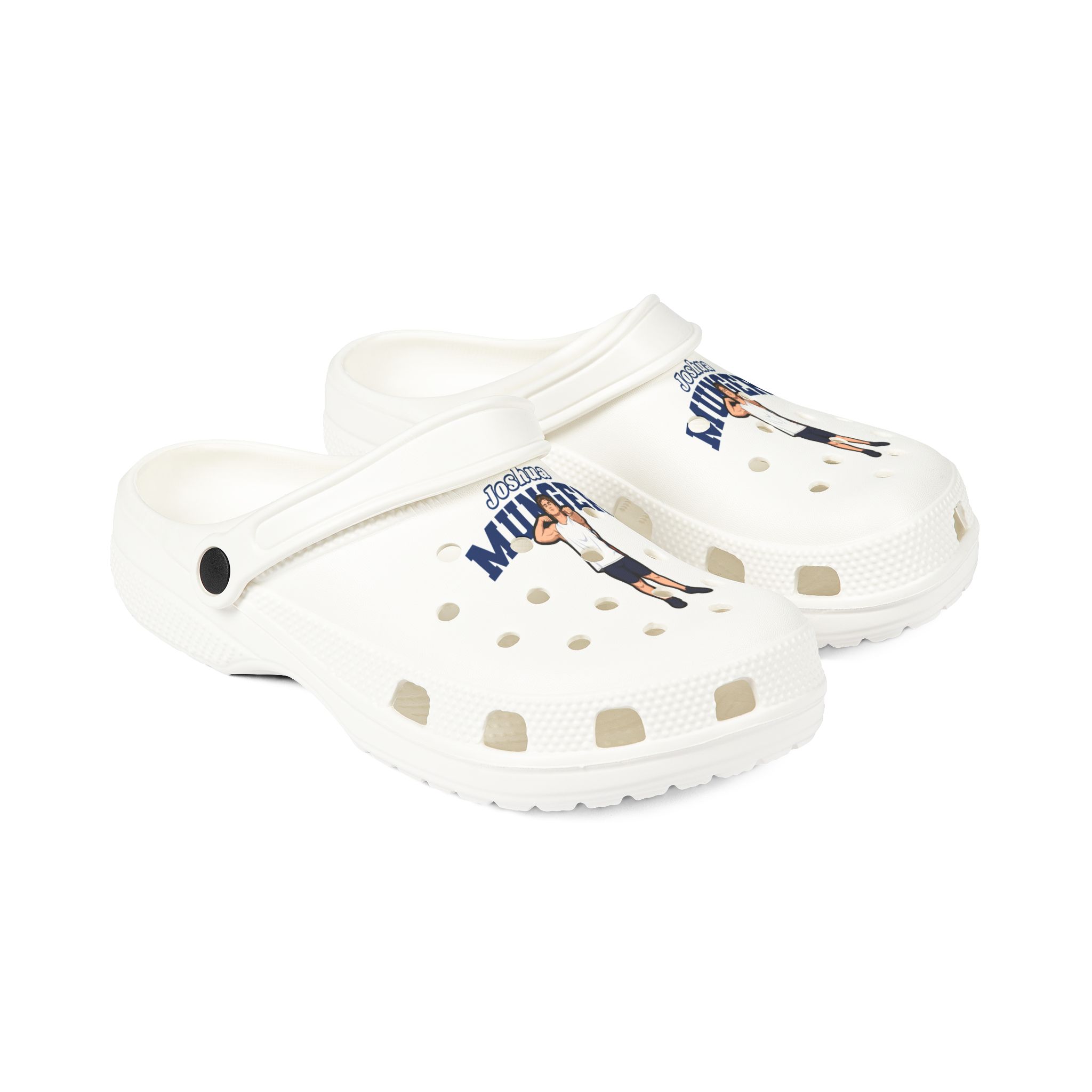 Rubber Clogs — character_name_arch in White