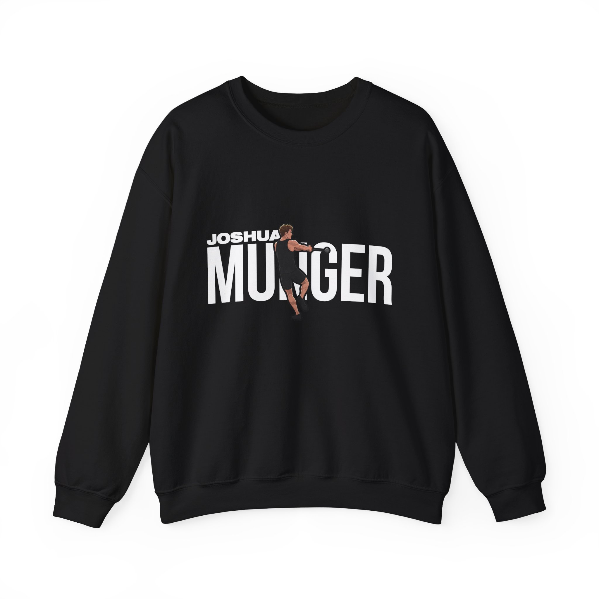 Crewneck Sweatshirt — character_player_name in Black