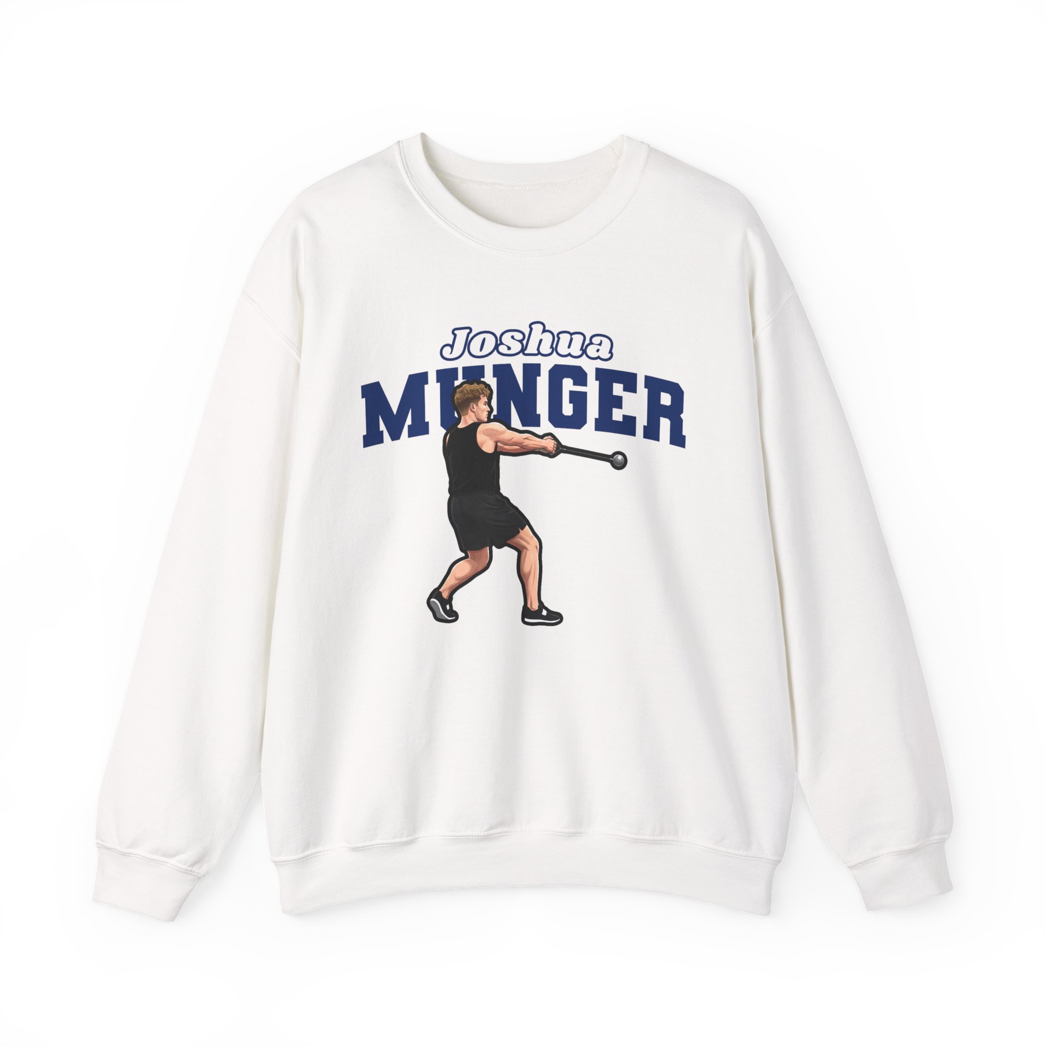 Crewneck Sweatshirt — character_name_arch in White
