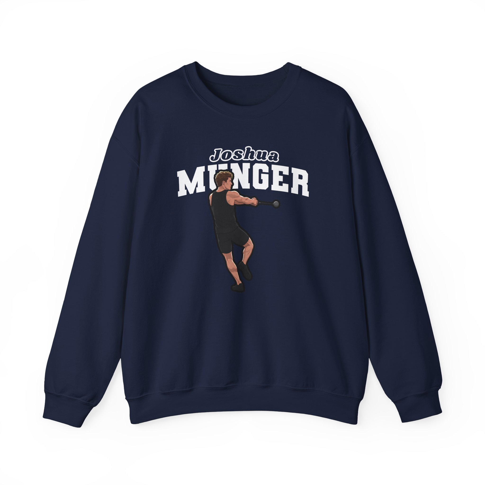 Crewneck Sweatshirt — character_name_arch in Navy