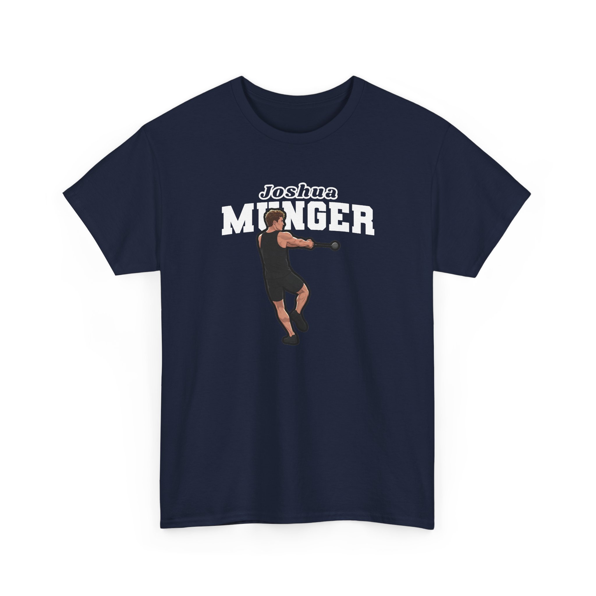 Tee — character_name_arch in Navy