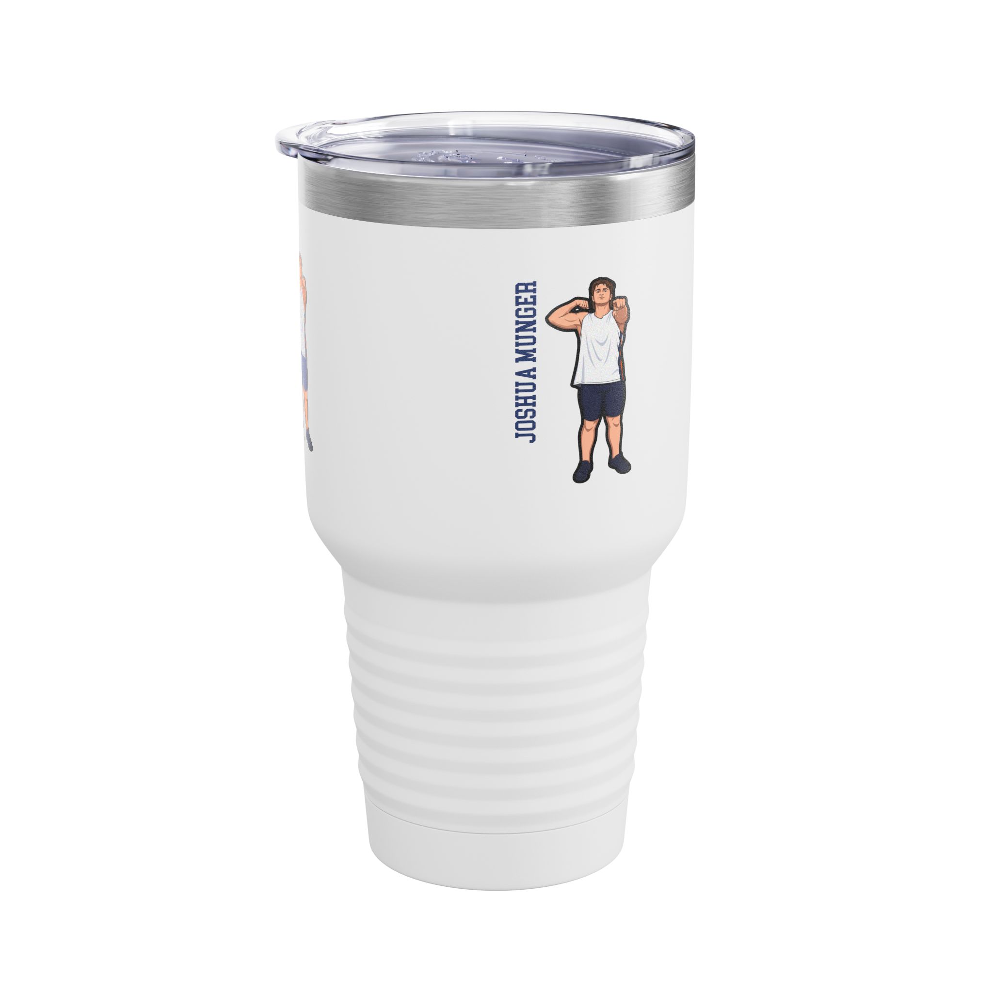 30oz Tumbler — character_name_vertical in White