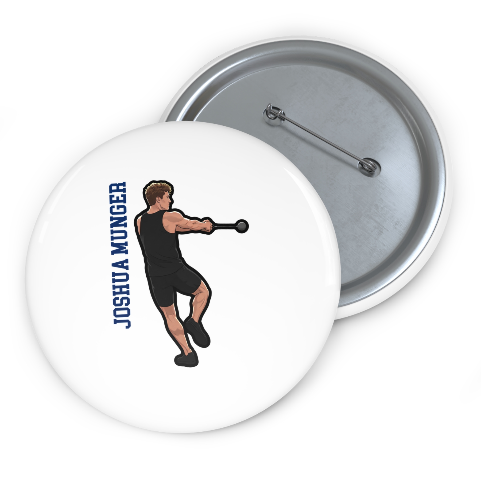 Game Day Pin — character_name_vertical in Classic