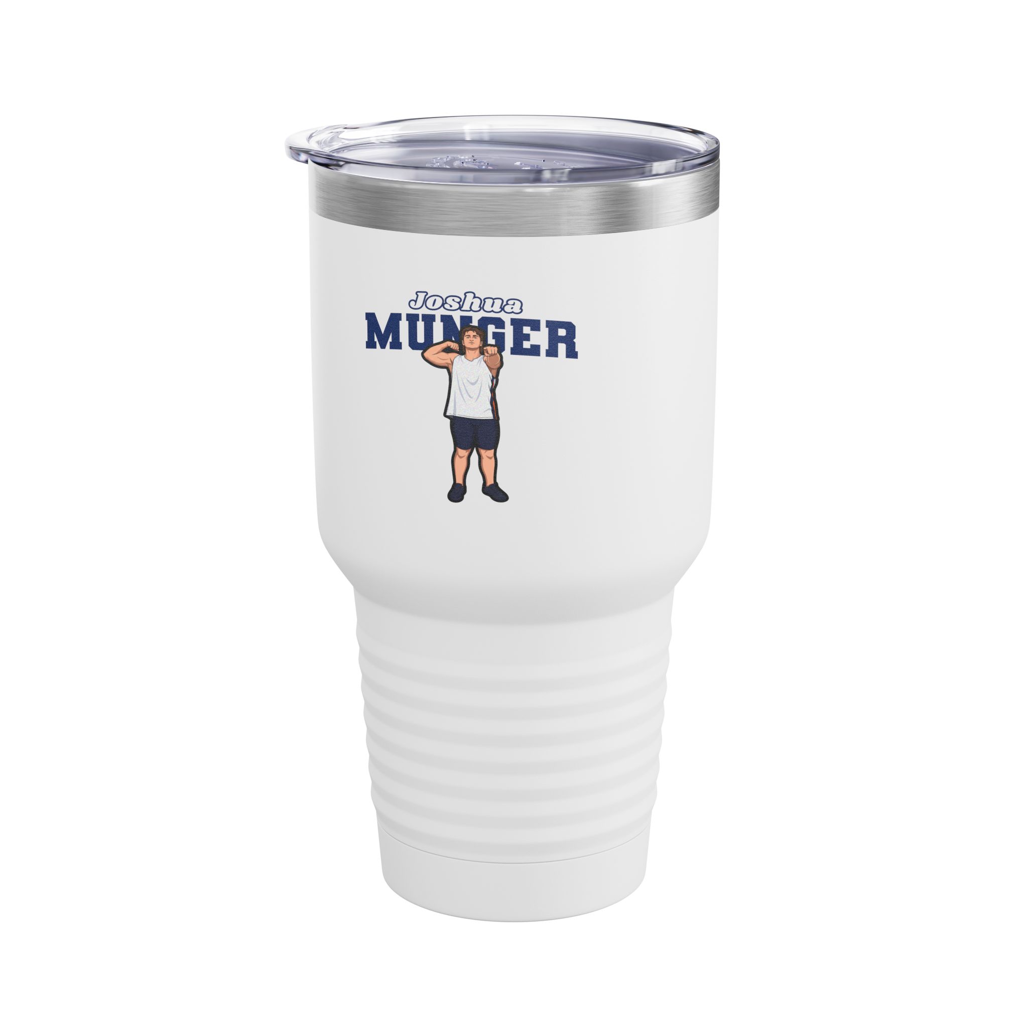 30oz Tumbler — character_name_arch in White