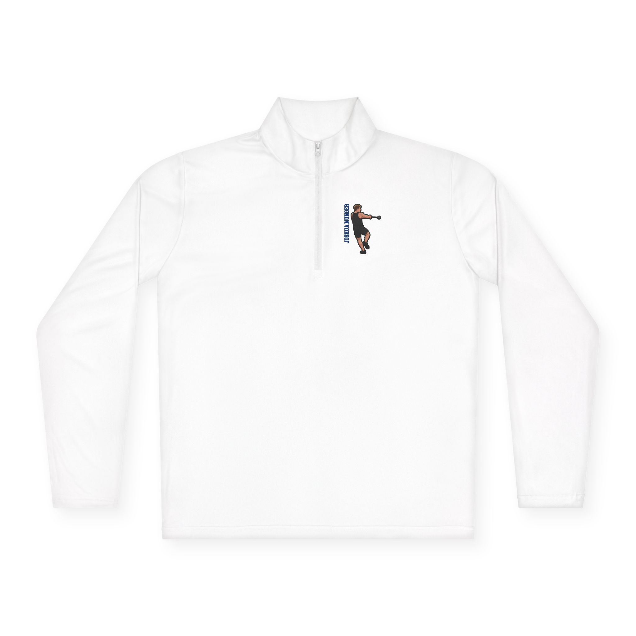 Q-Zip Pullover — character_name_vertical in White
