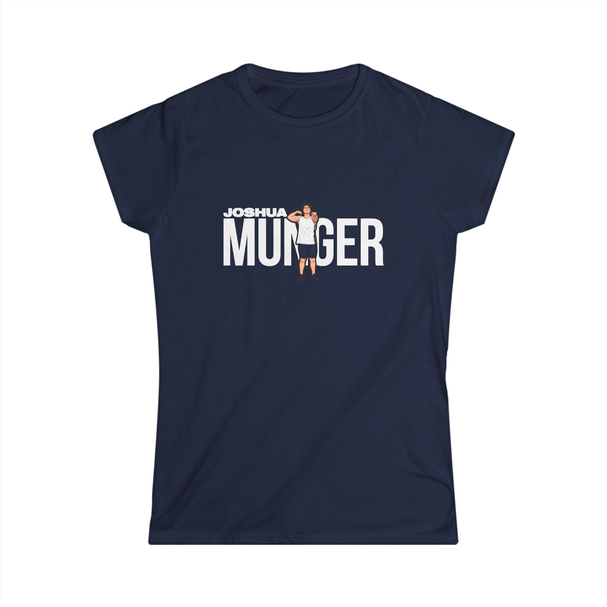 Women's Softstyle Tee — character_player_name in Navy