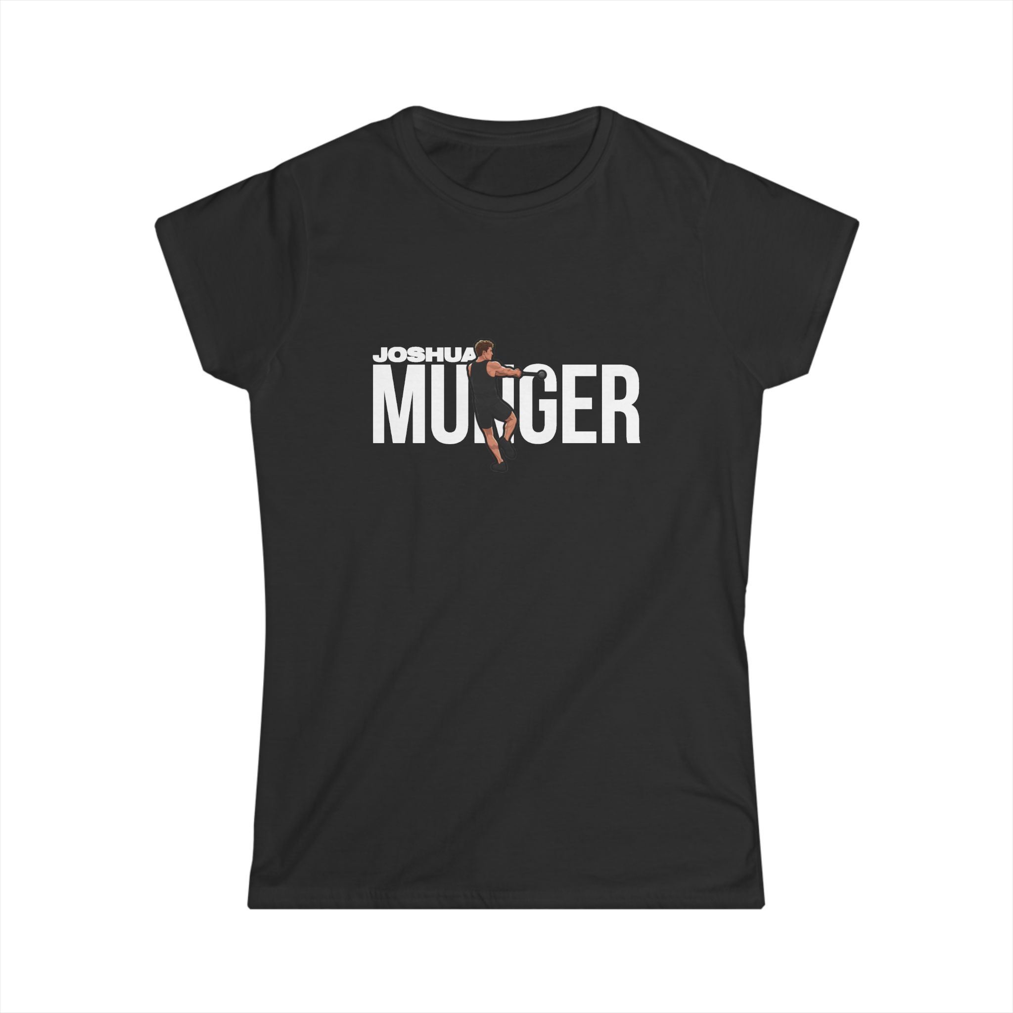Women's Softstyle Tee — character_player_name in Black