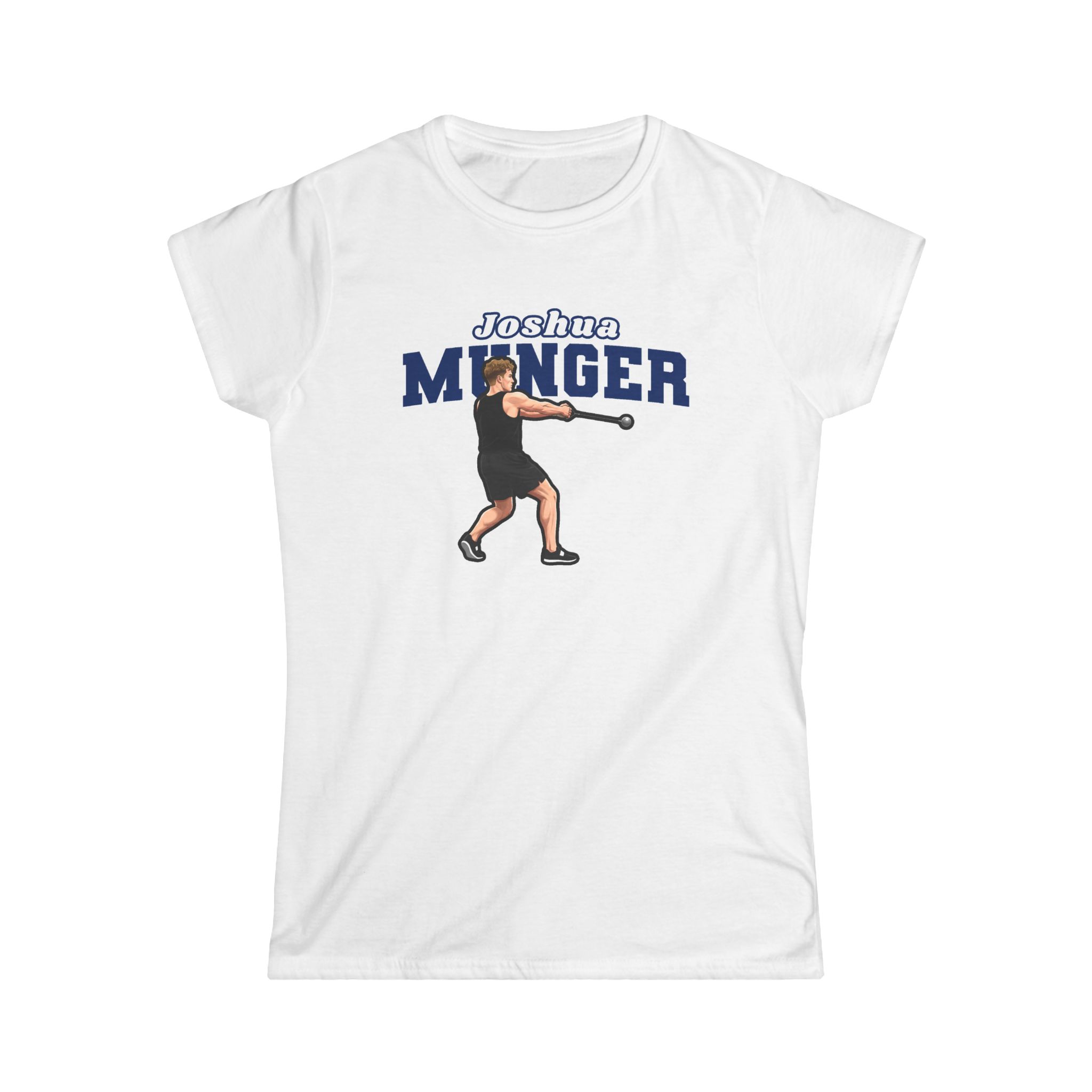 Women's Softstyle Tee — character_name_arch in White