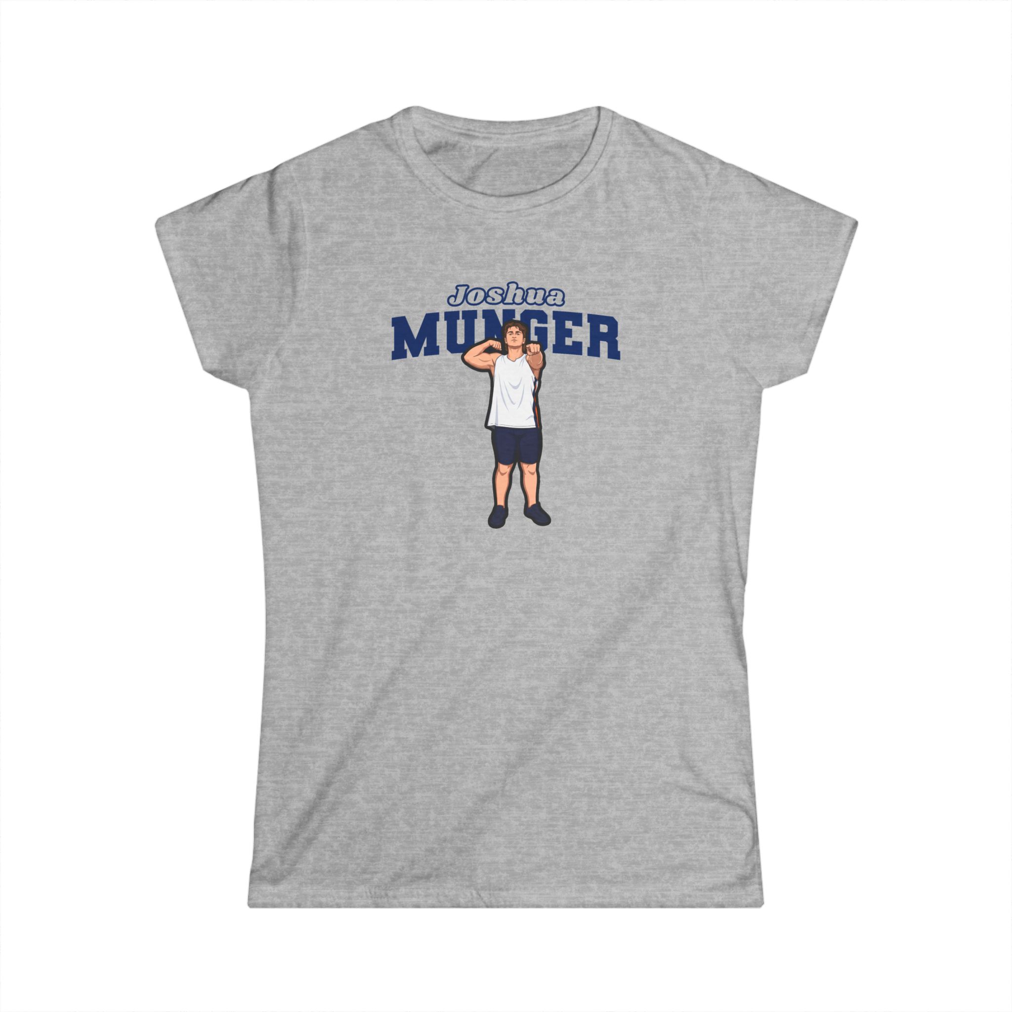 Women's Softstyle Tee — character_name_arch in Grey
