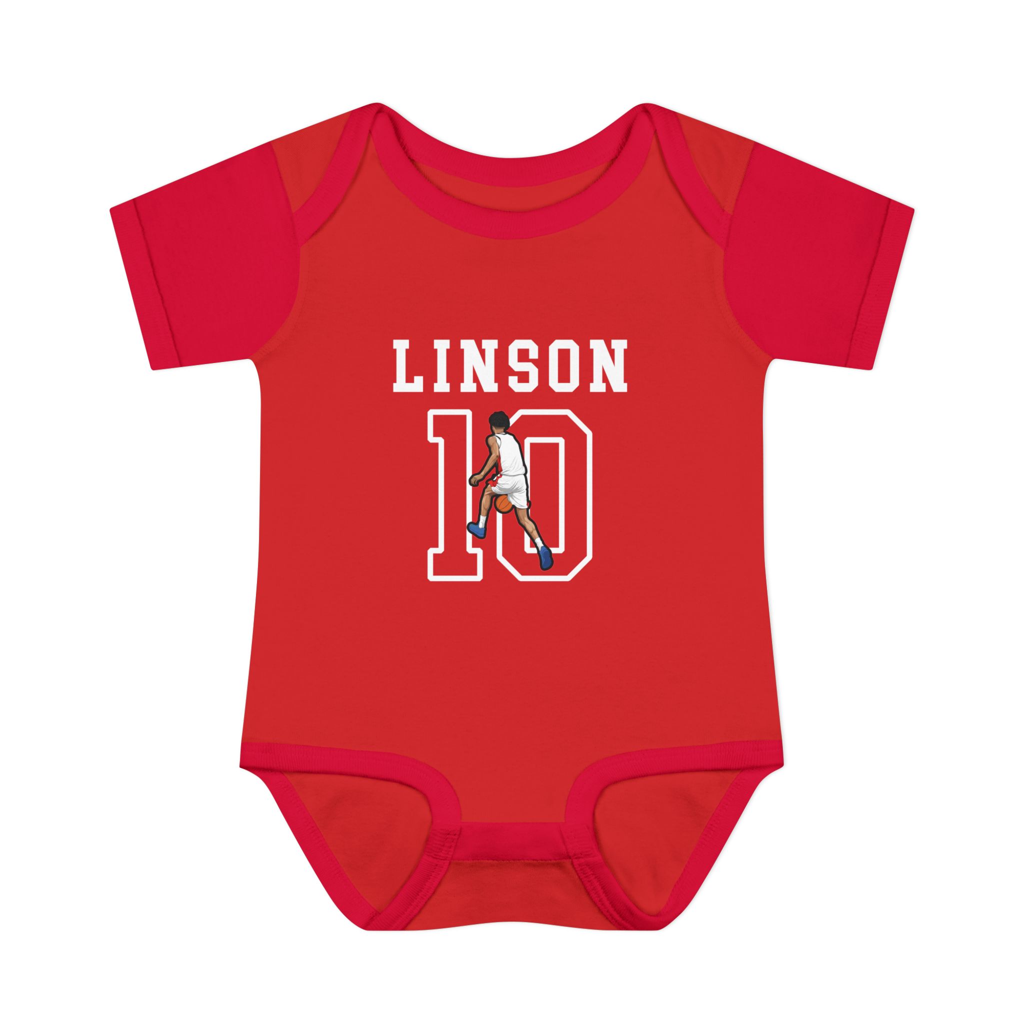 Baby Onesie — character_shirsey in Red