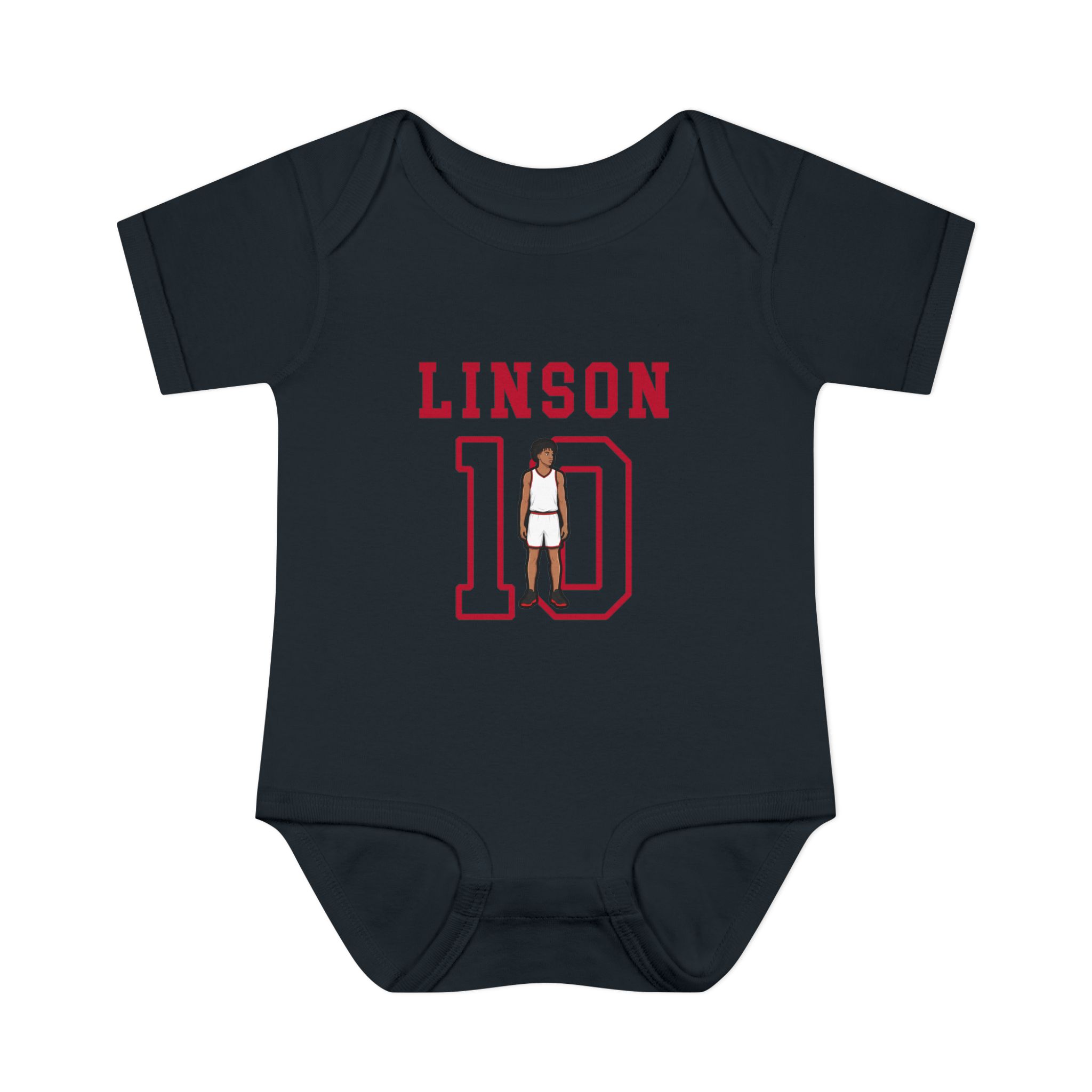 Baby Onesie — character_shirsey in Black
